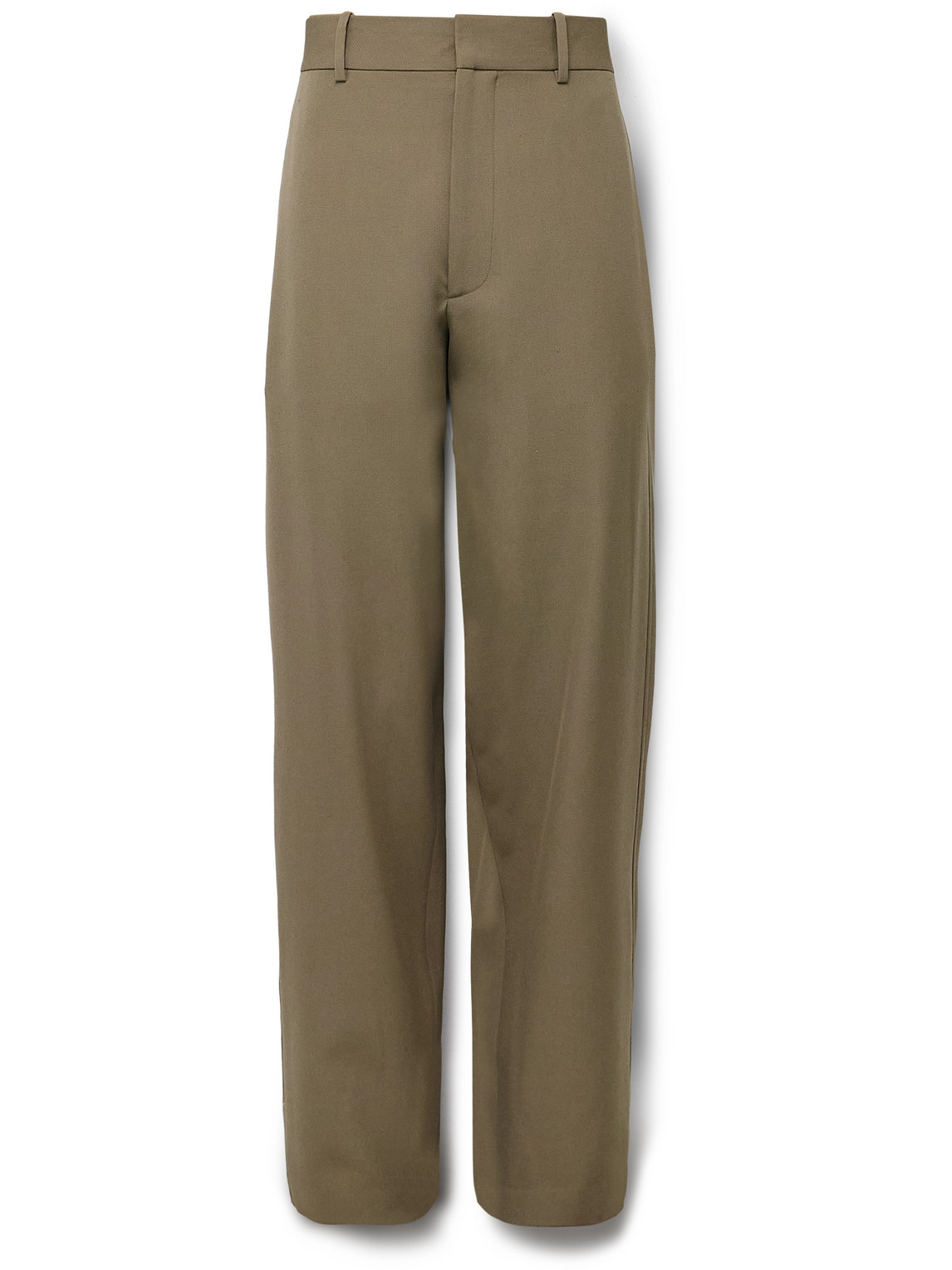 The Row Berkel Tapered Wool-twill Trousers In Neutrals