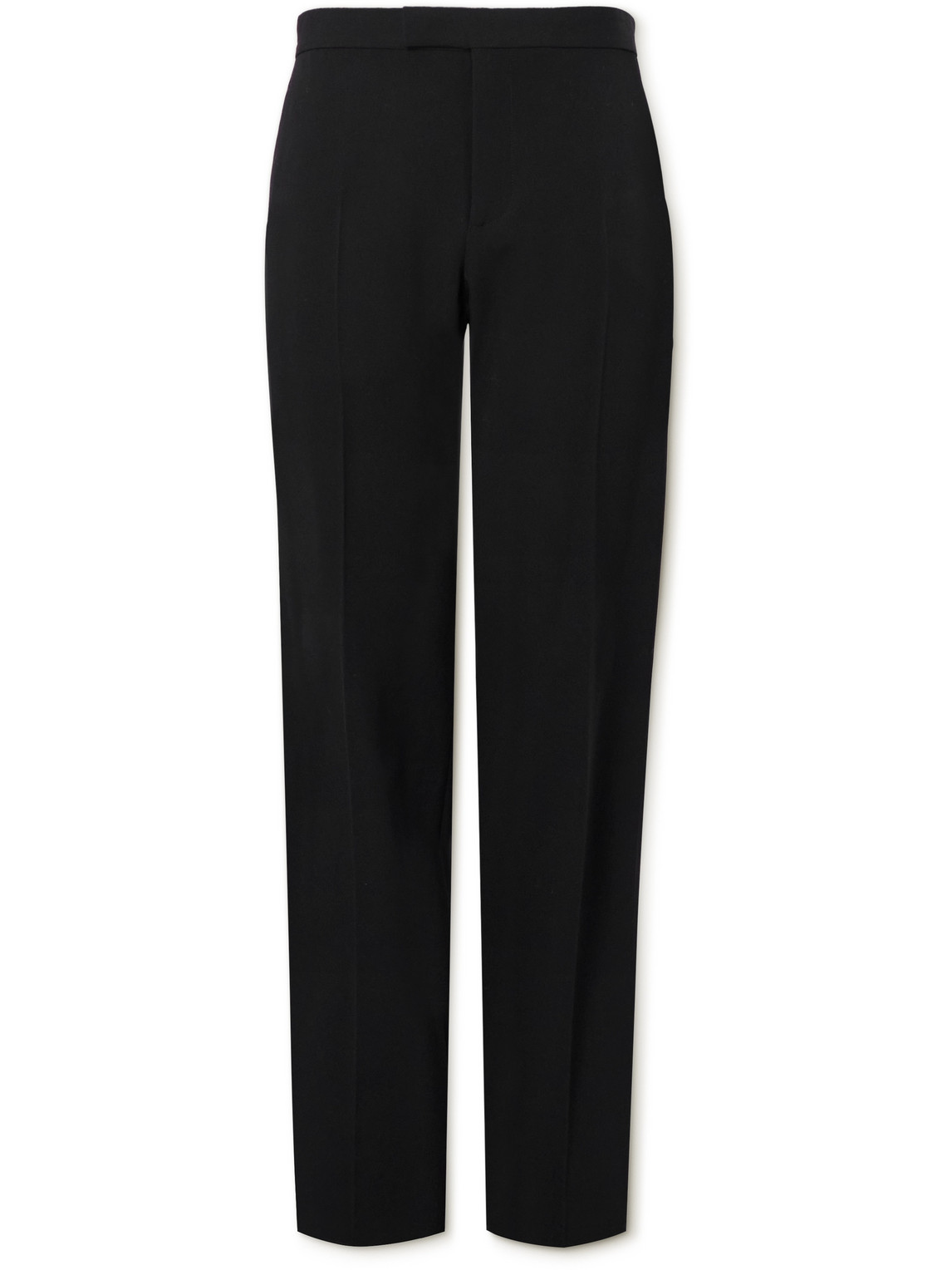 The Row Rivo Straight-leg Wool-twill Trousers In Black