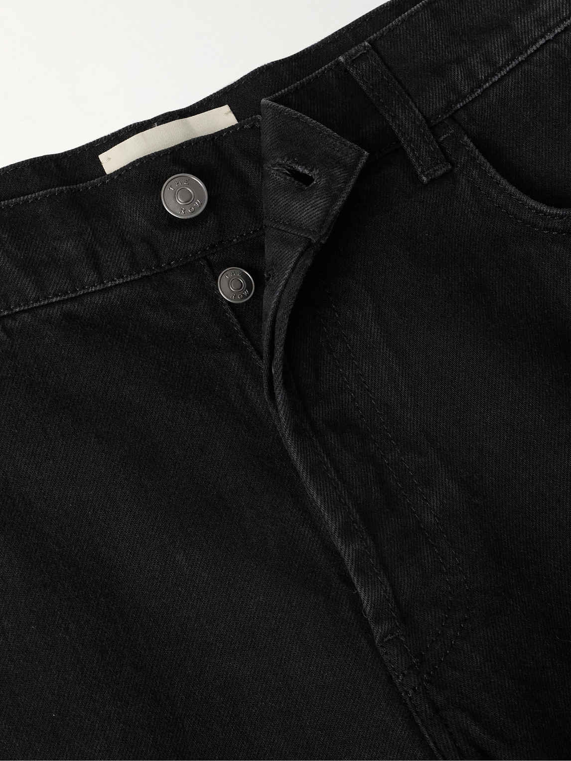 The Row Ross Straight-leg Jeans In Black