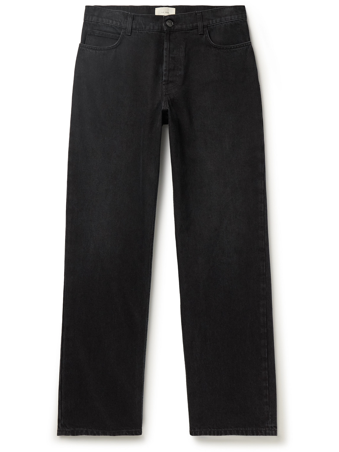 The Row Ross Straight-leg Jeans In Black