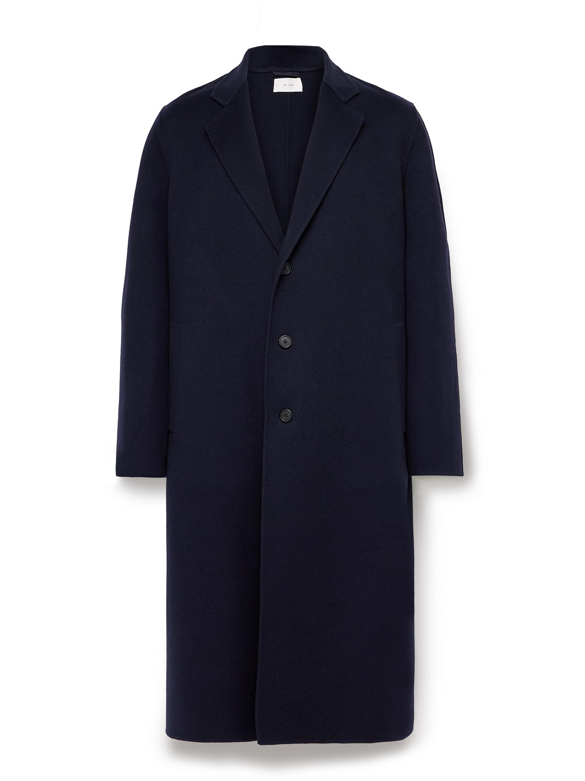 The Row Hendrix Cashmere-felt Overcoat In Blue