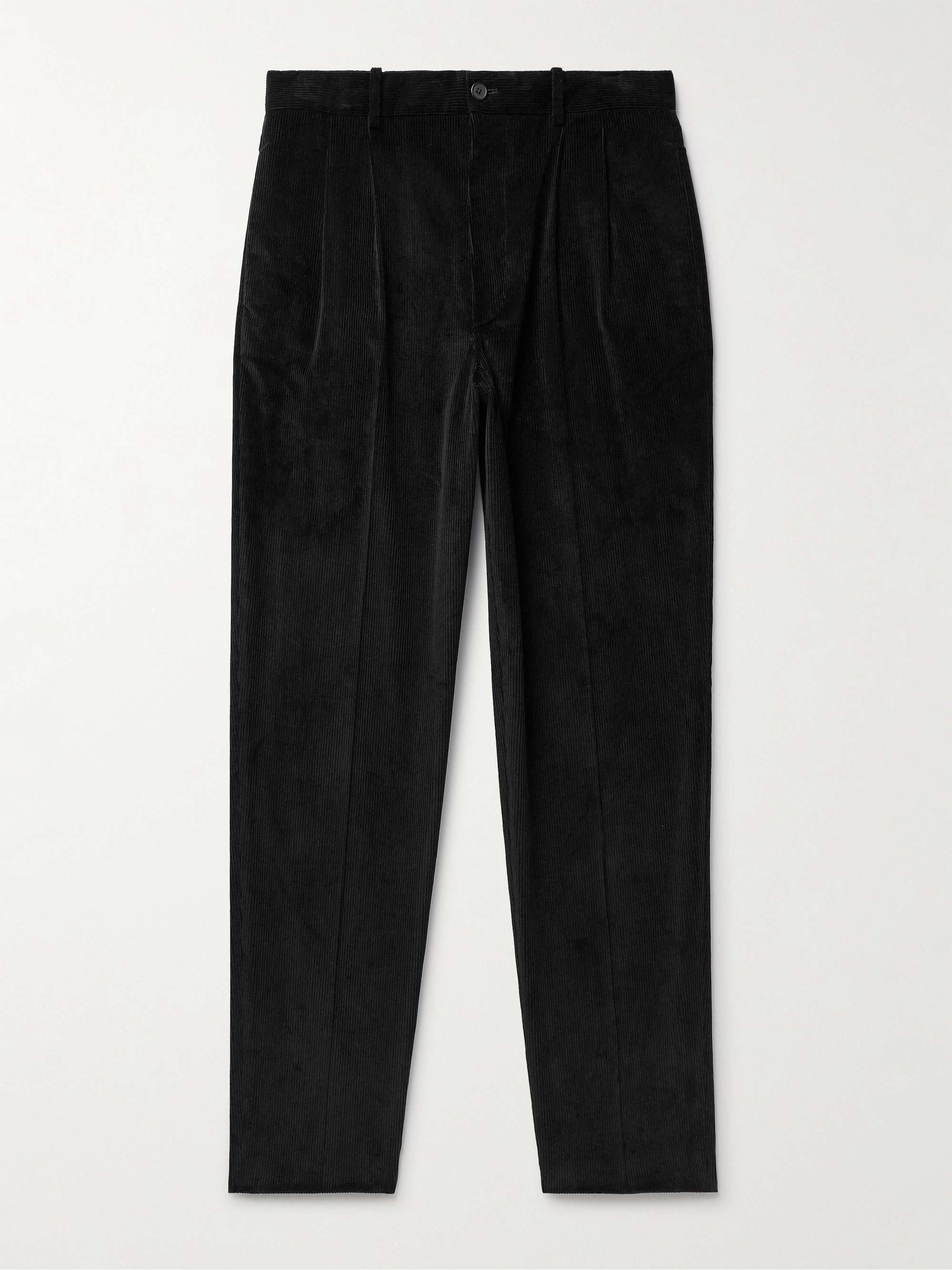 black cotton corduroy Jamey pants