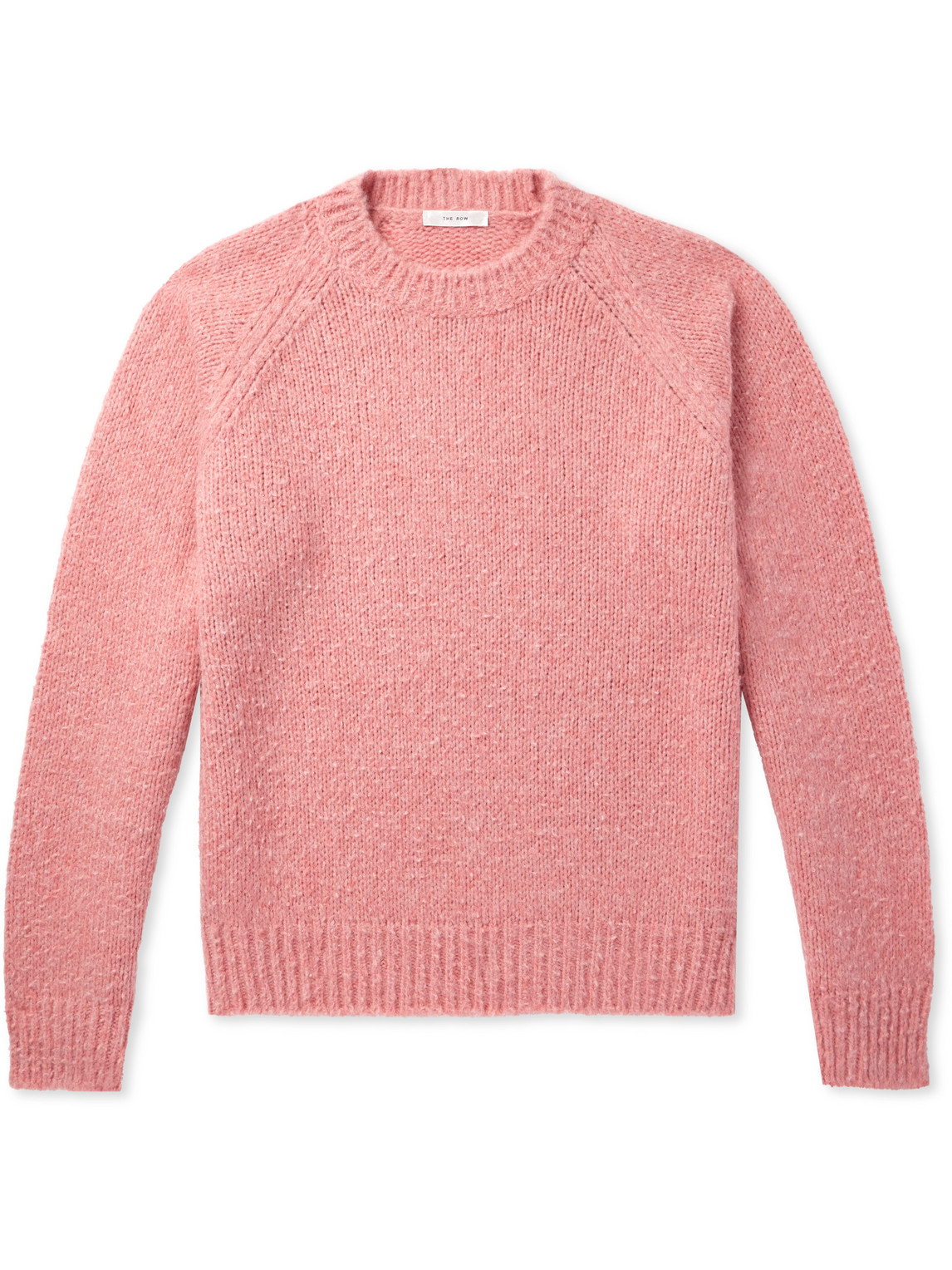 The Row Bruno Brushed-cashmere Jumper In Pink