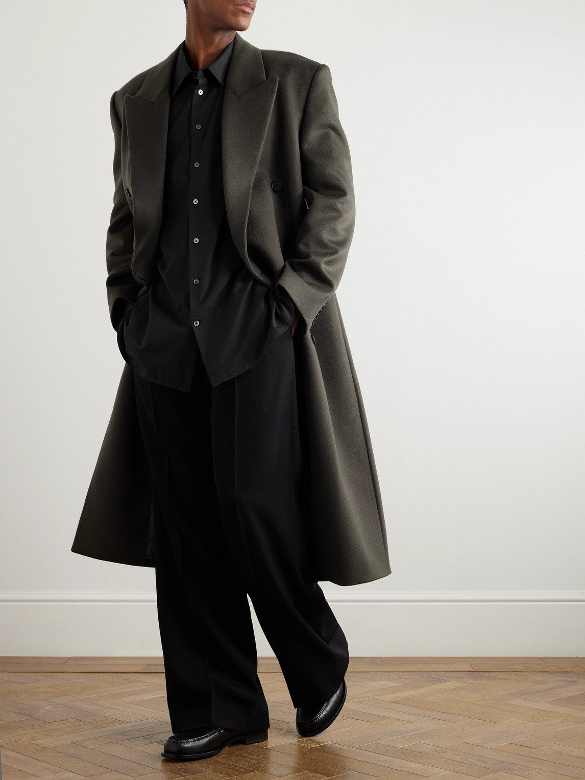 The Row Lukre Oversized Cotton-poplin Shirt In Black