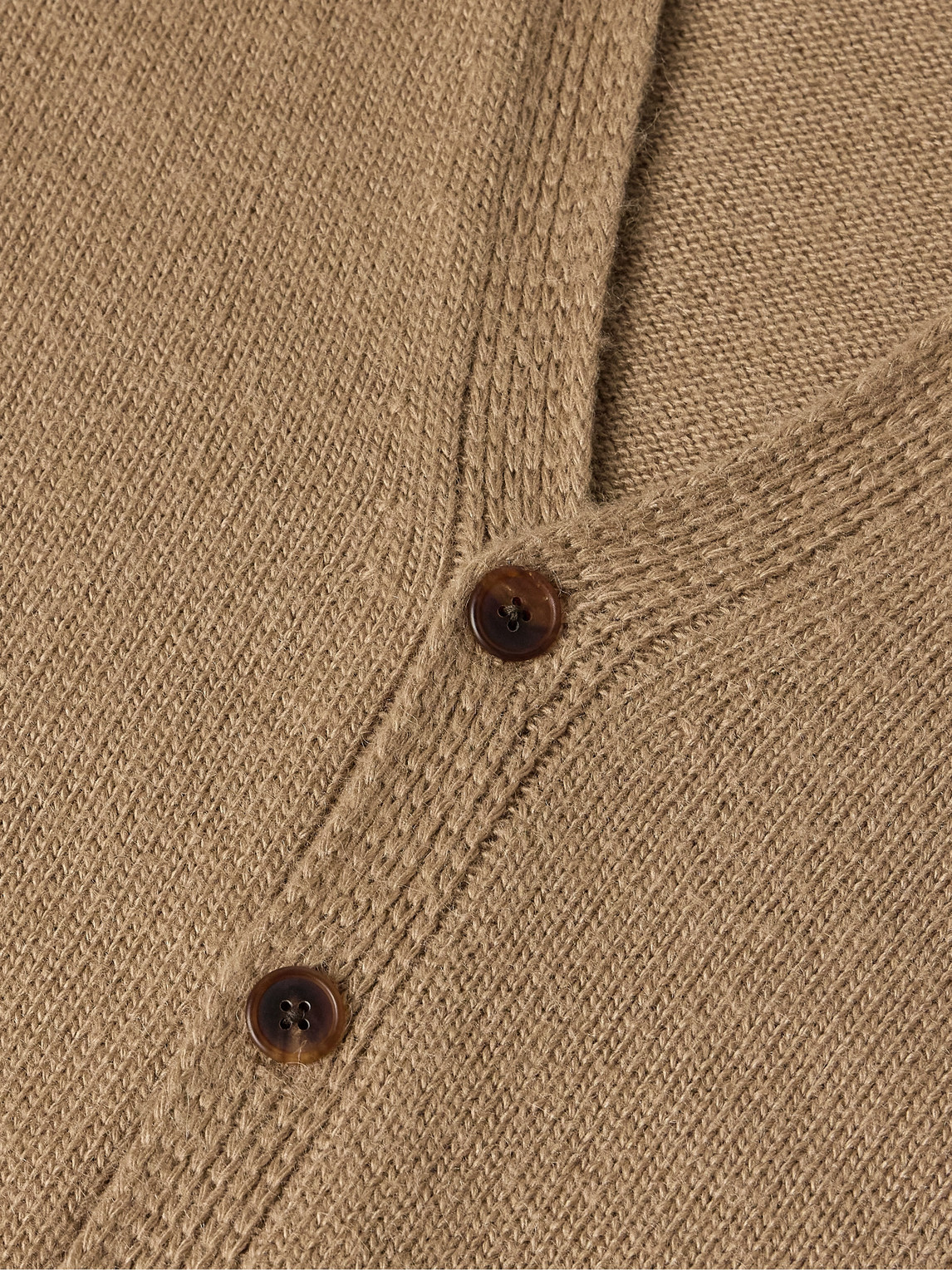 The Row Camel Alpaca Blend Sheldon Cardigan In Brown