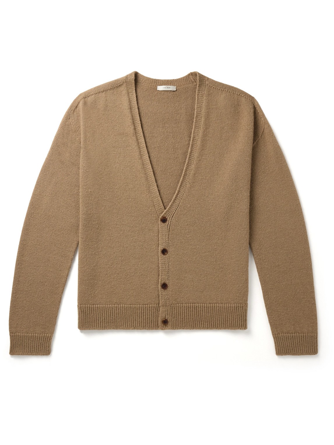 The Row Camel Alpaca Blend Sheldon Cardigan In Brown
