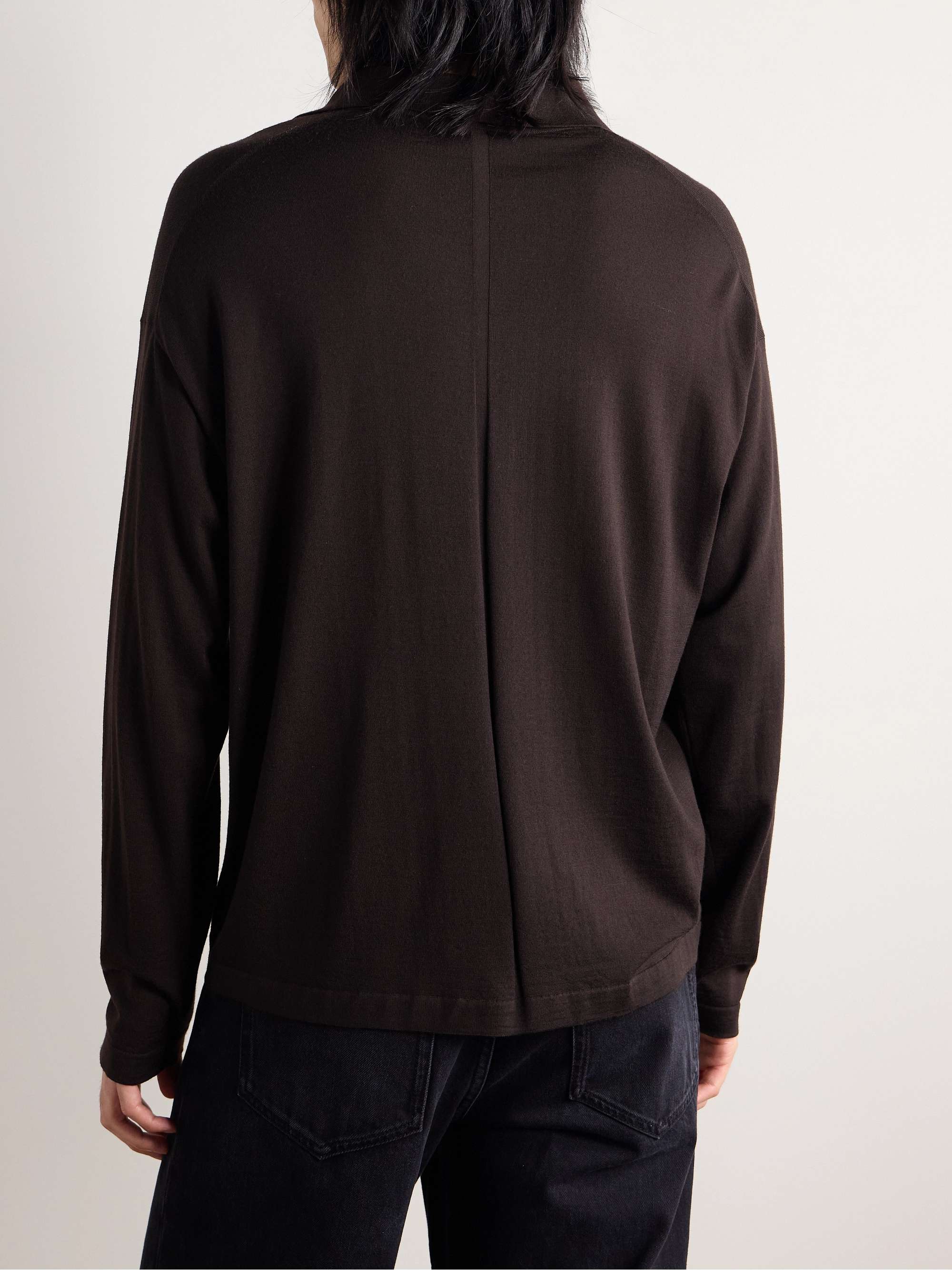 THE ROW Djon Wool Polo Shirt