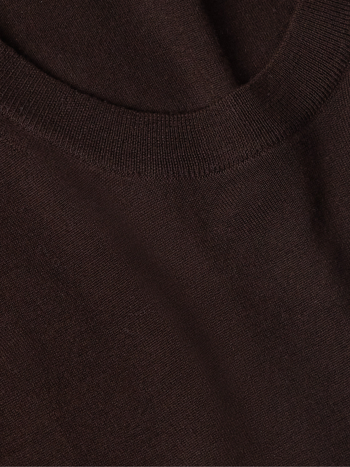 The Row Dlomu Wool-jersey T-shirt In Brown