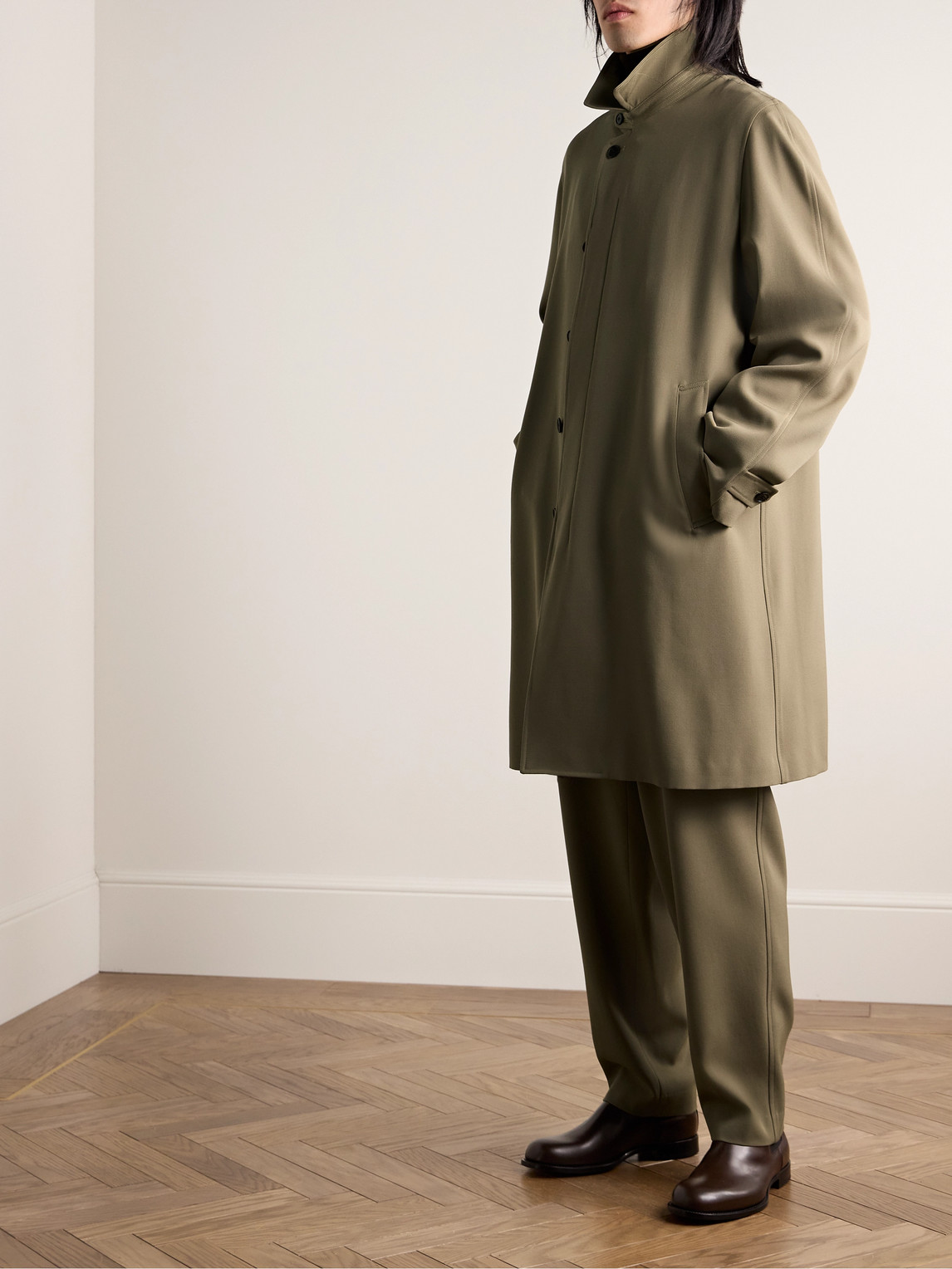 THE ROW WALLACE WOOL-GABARDINE COAT
