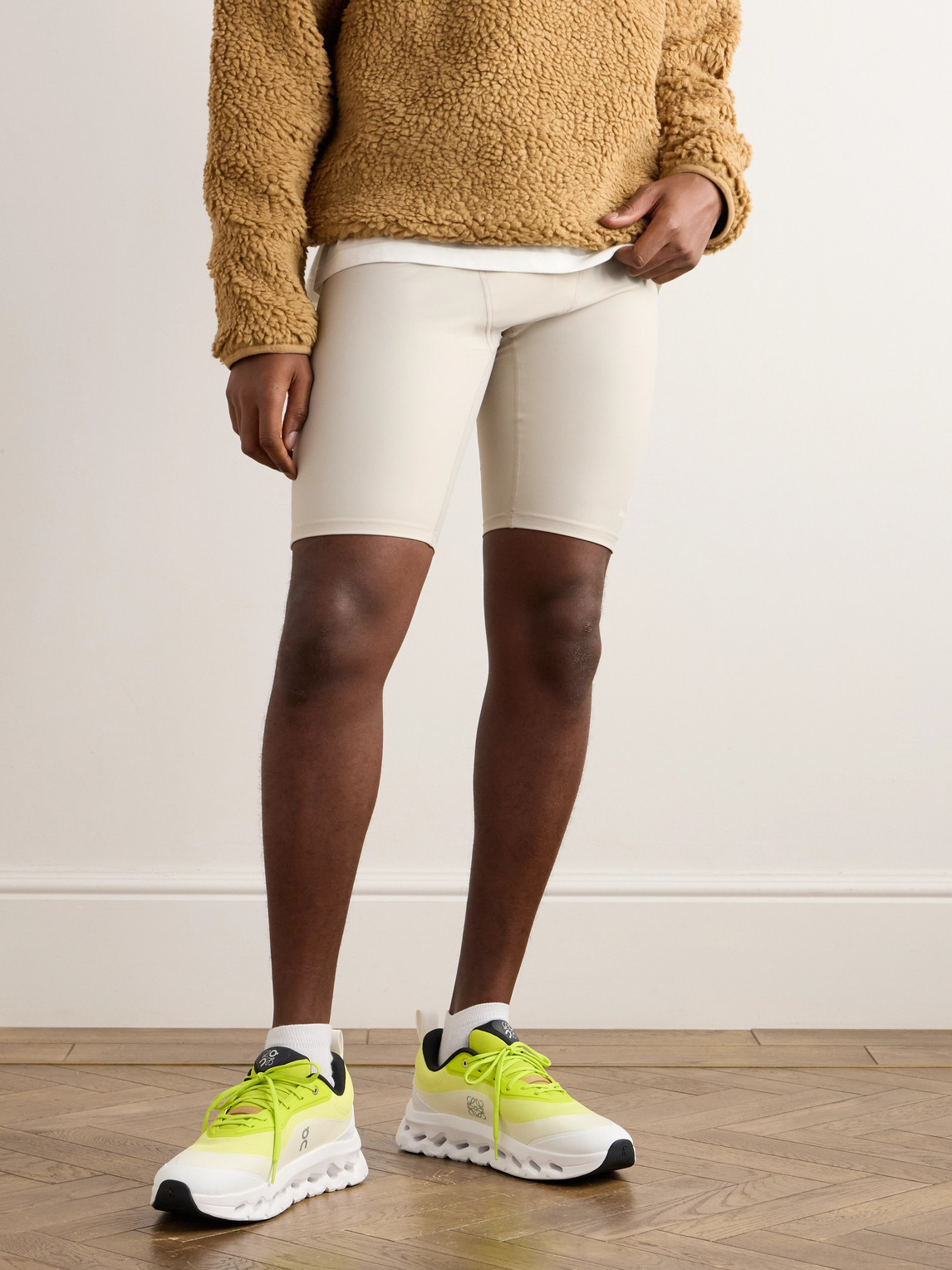 Loewe X On Men's Cloudtilt 2 Knit Low-top Sneakers In Neon
