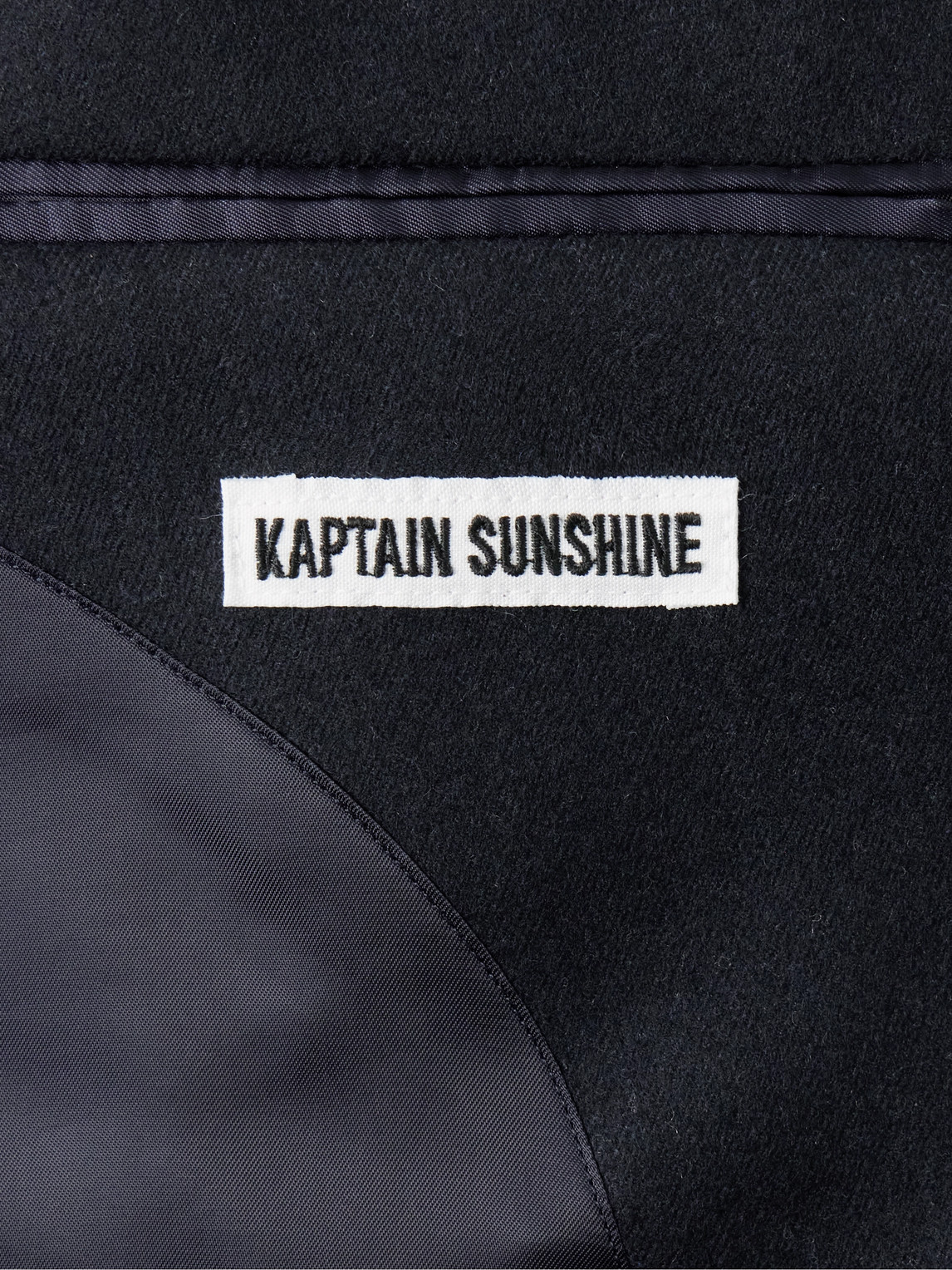 KAPTAIN SUNSHINE DOUBLE-BREASTED WOOL-TWILL SUIT JACKET