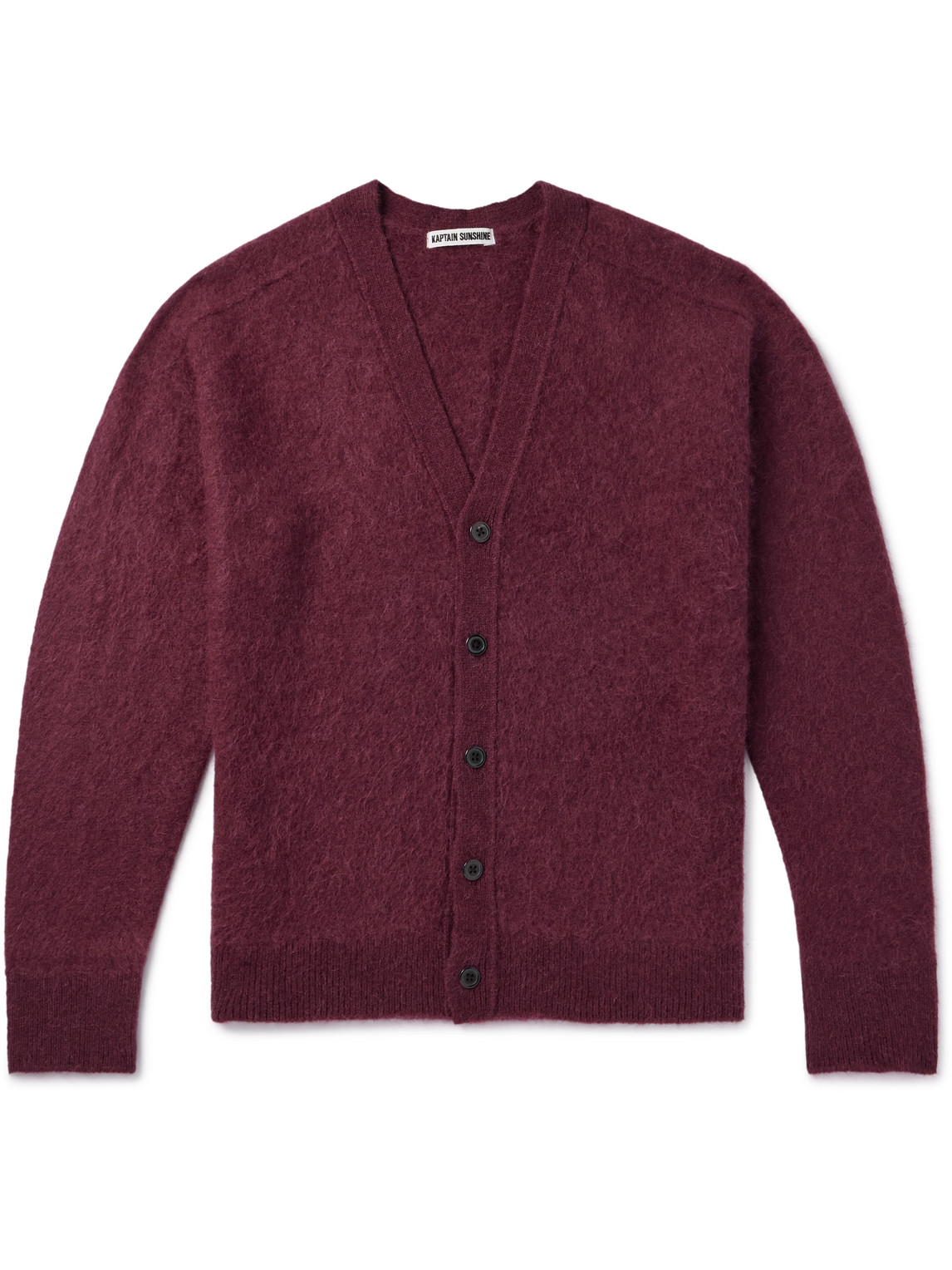 Brushed-Alpaca Cardigan