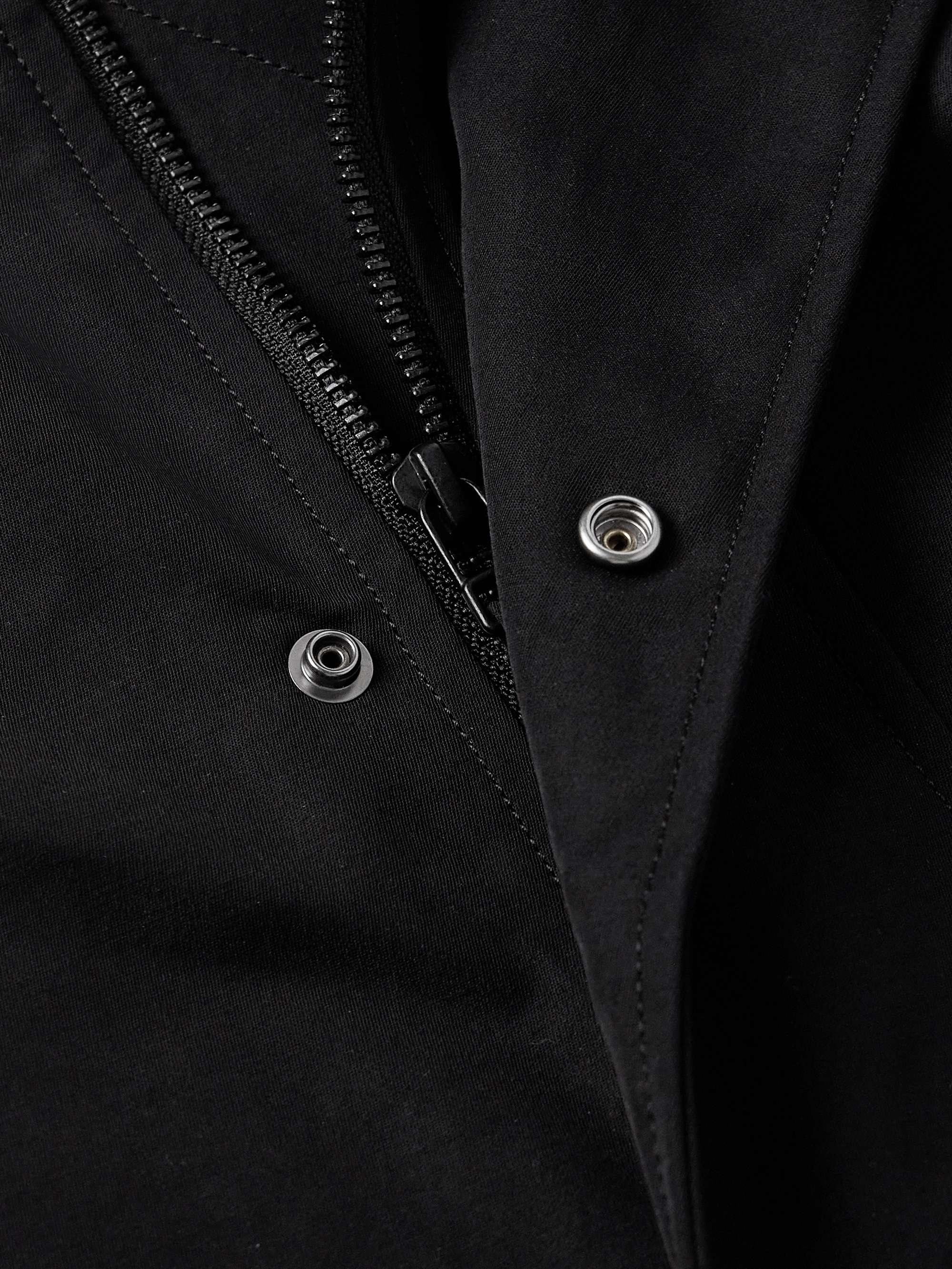 Black Short Mil Nylon-Gabardine Jacket | KAPTAIN SUNSHINE Black Short Mil Nylon-Gabardine Jacket | KAPTAIN SUNSHINE