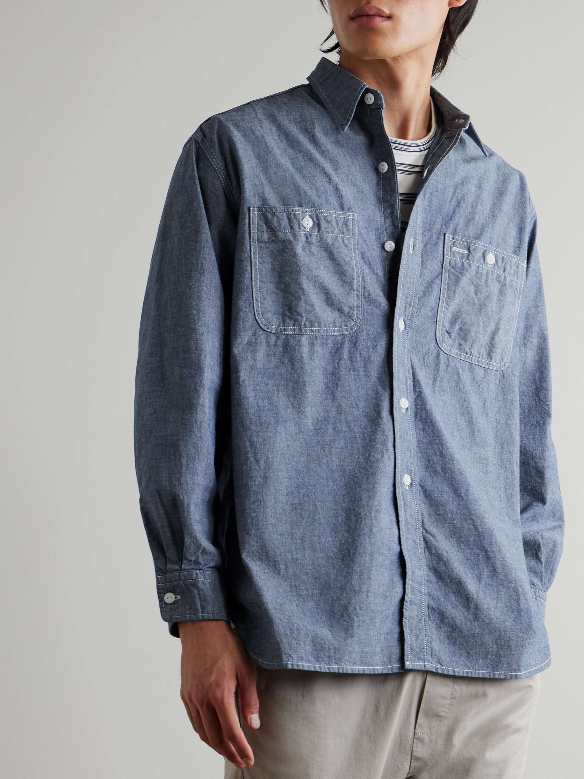BEAMS PLUS BEAMS PLUS WORK Chambray (Shirts, Blouses, Casual