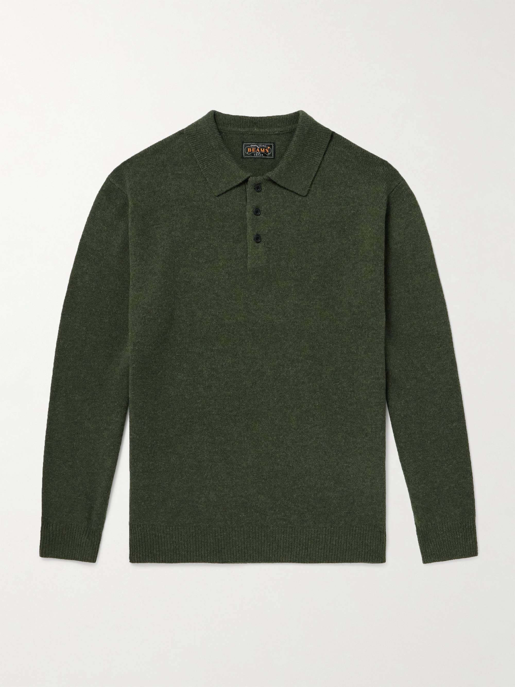 NN07 Huxley 6659 Slim-Fit Waffle-Knit Wool-Blend Polo Shirt