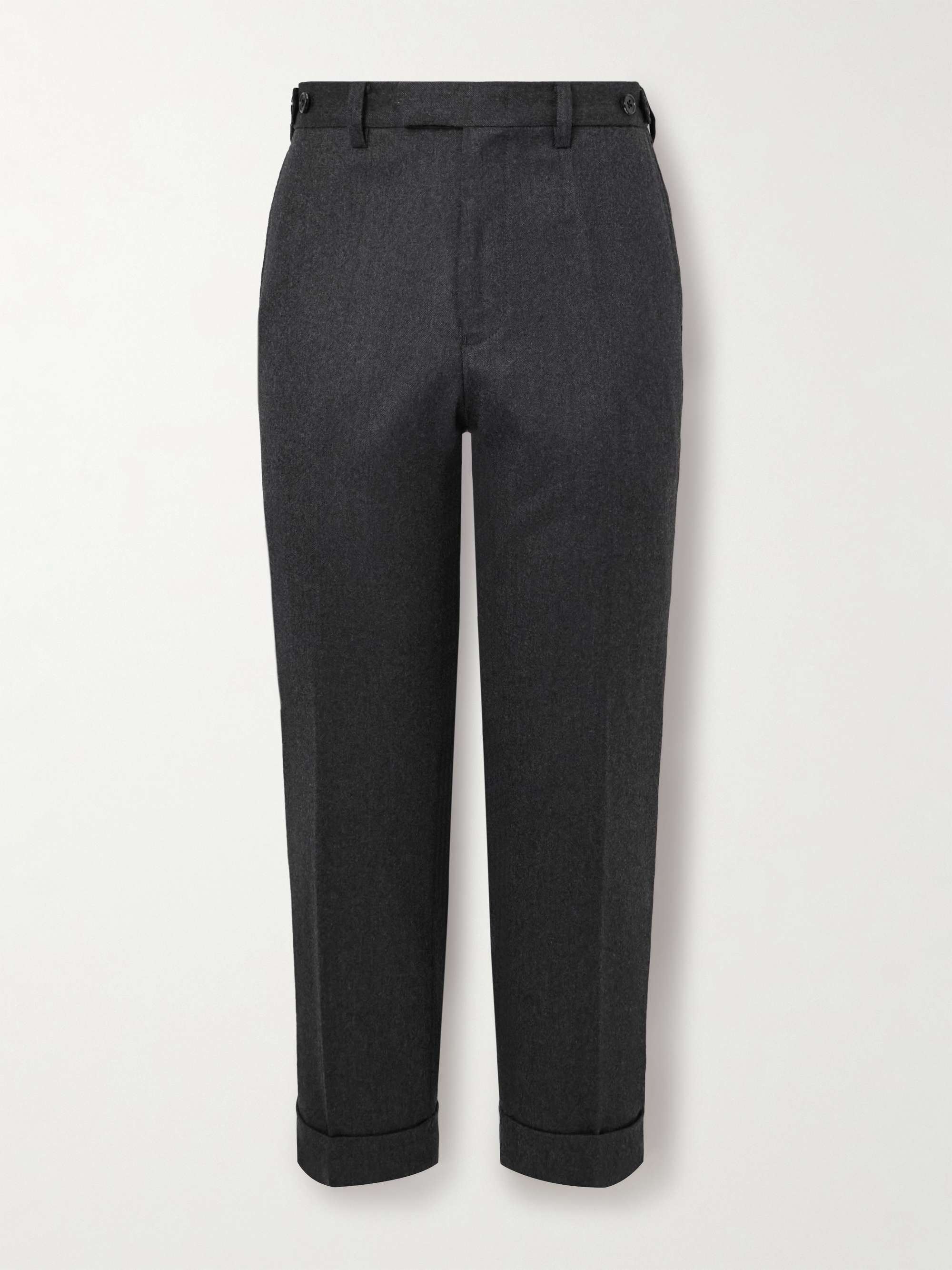 BEAMS PLUS Ivy Cropped Tapered Brushed Wool-Blend Twill Suit