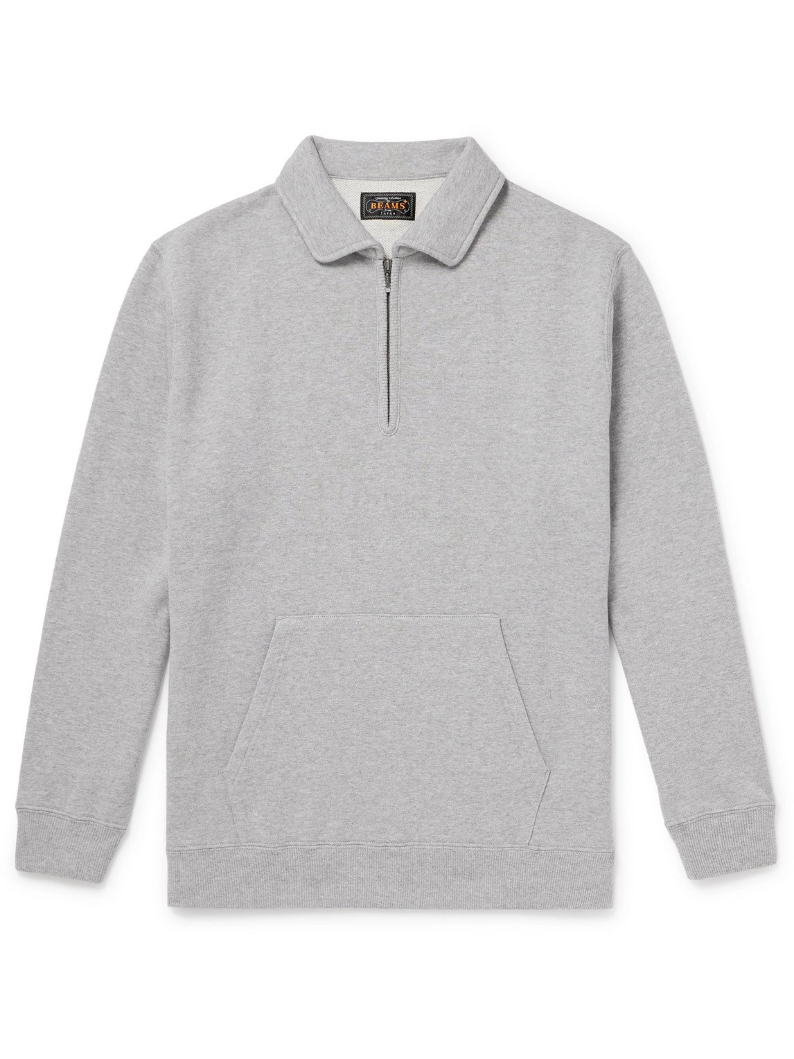 Beams Plus - Cotton-Jersey Half-Zip Sweatshirt - Curated