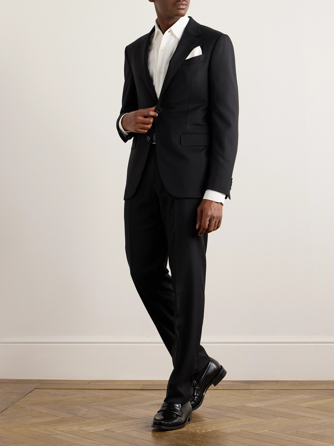 Zegna Luxury Tailoring Suit In Black