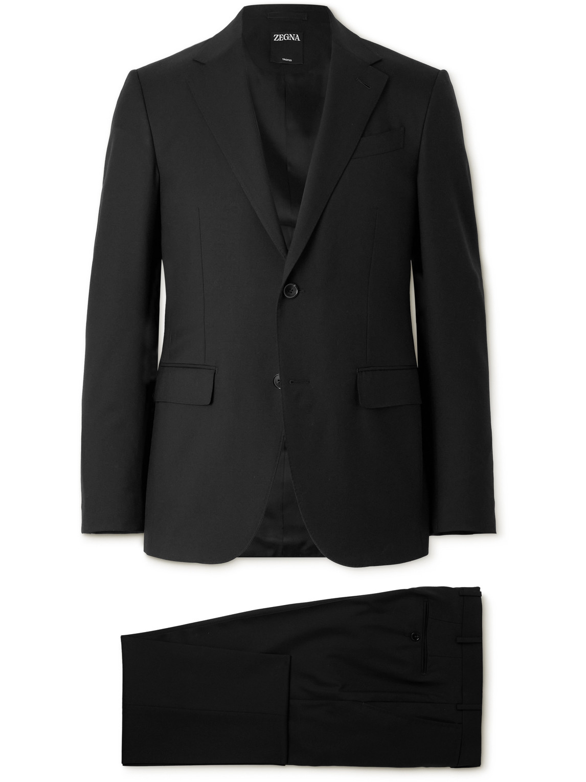 Zegna Luxury Tailoring Suit In Black