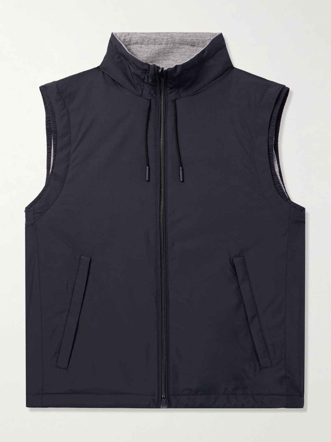Zegna Reversible Shell and Cashmere-Blend Twill Gilet - Men