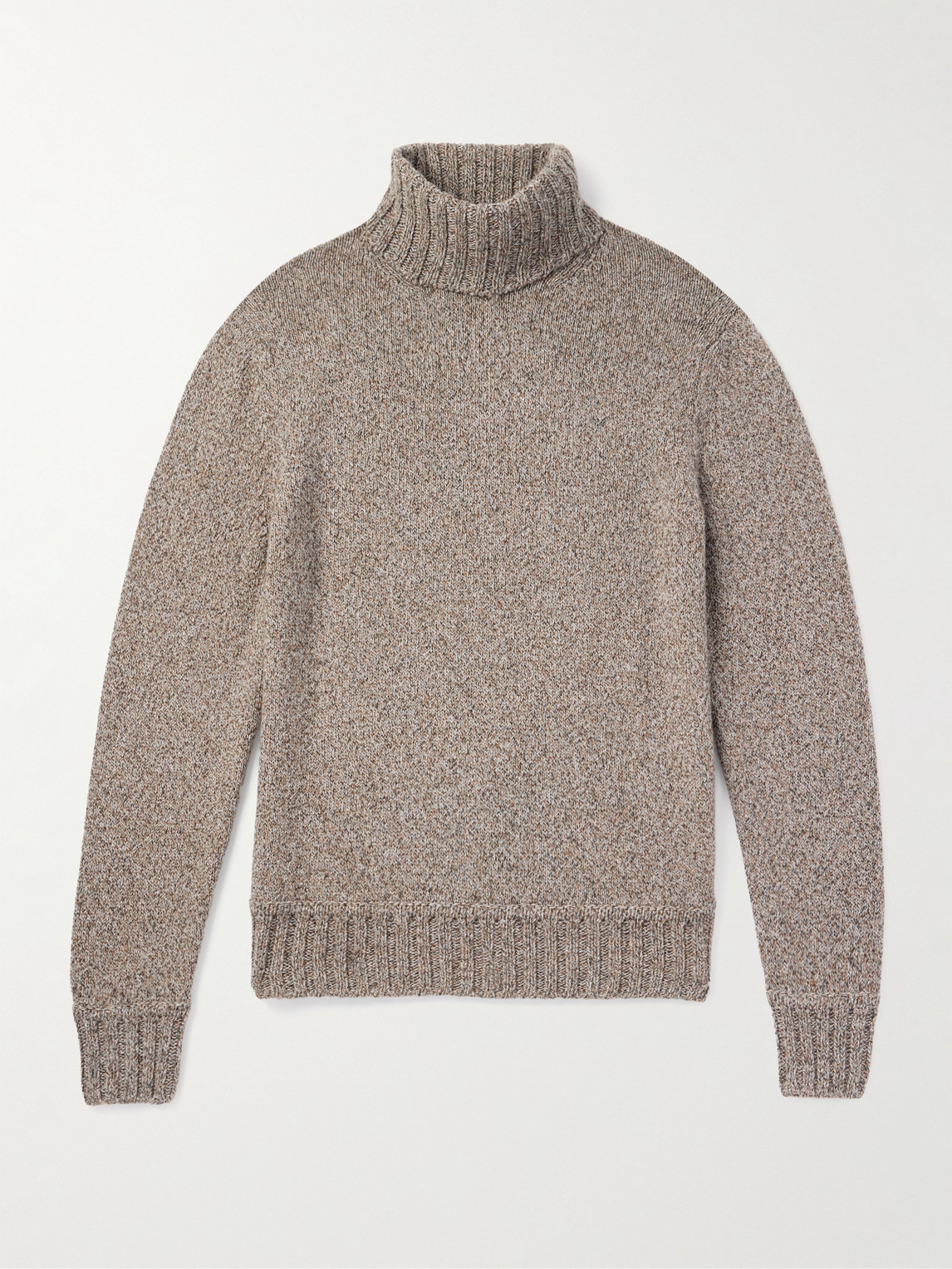 Zegna Oasi Cashmere and Silk-Blend Rollneck Sweater - Men
