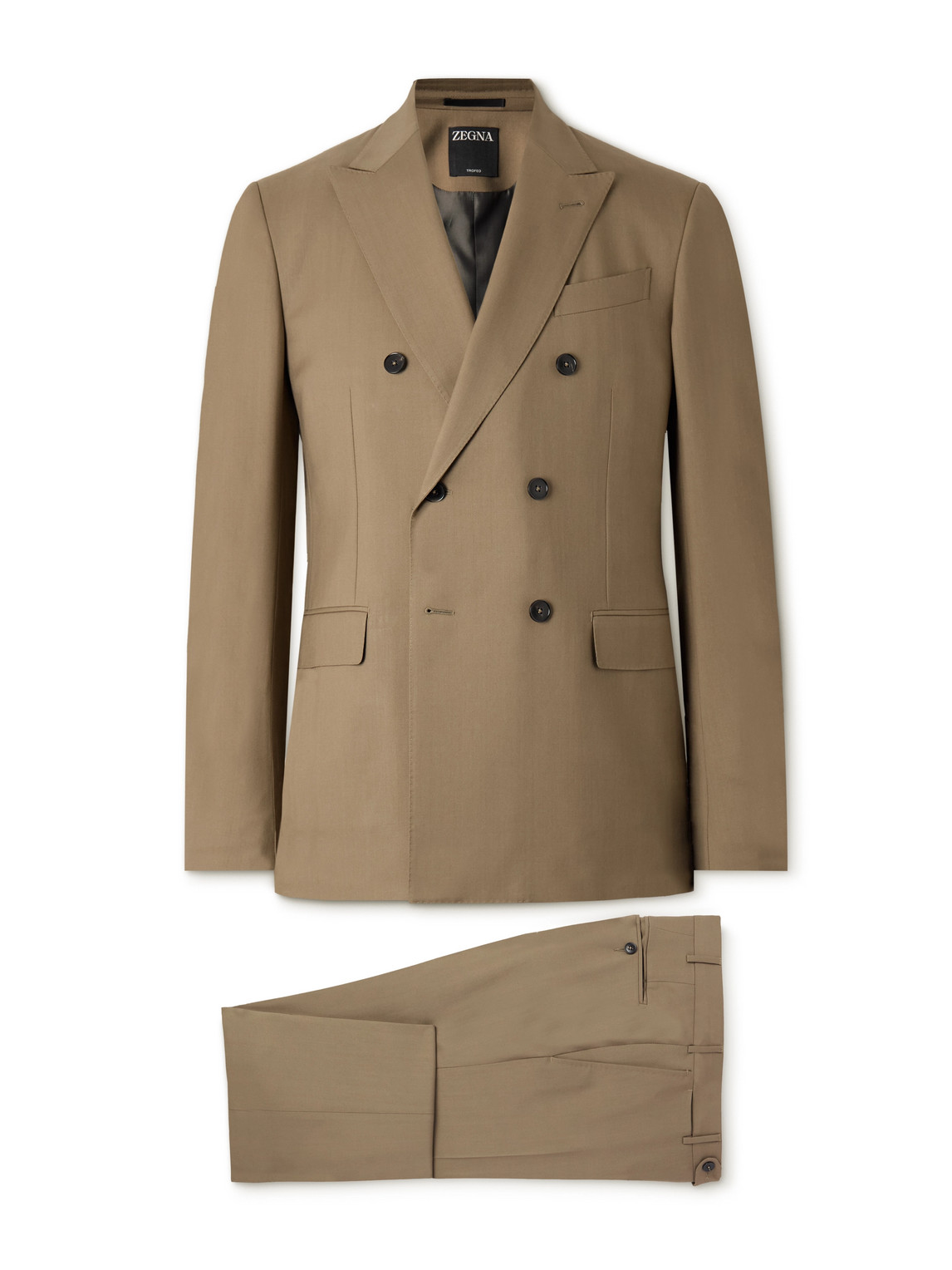Double-Breasted Trofeo™ Wool-Twill Suit
