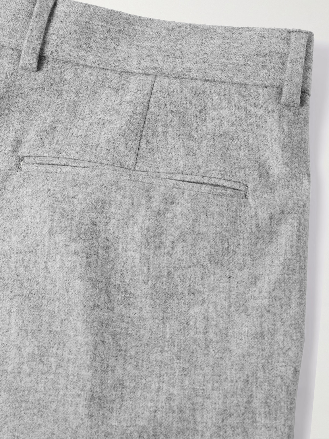 Zegna Wool Tailoring Pants In Gray