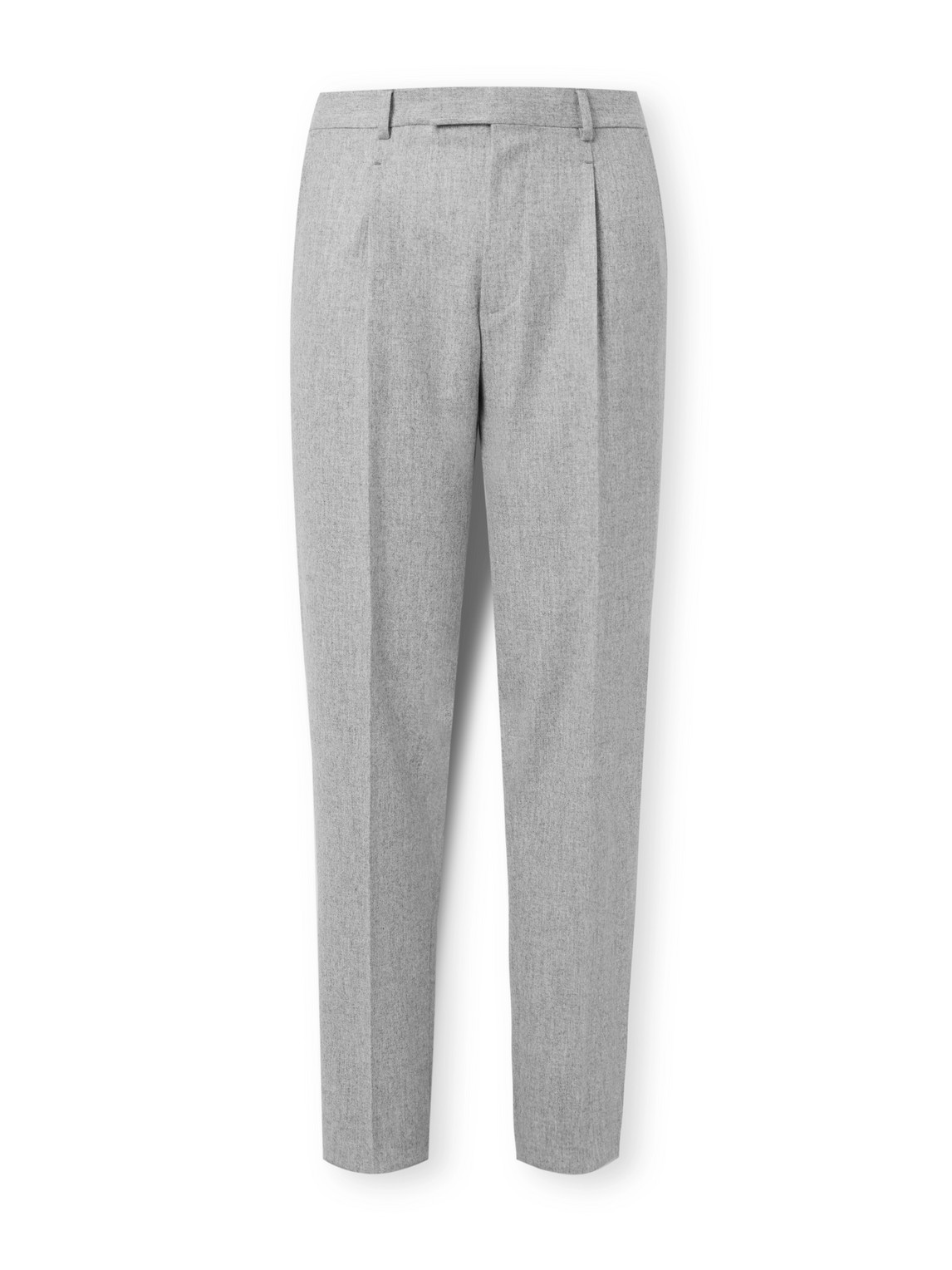 Zegna Wool Tailoring Pants In Gray