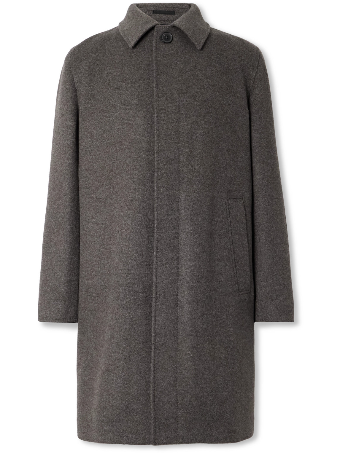 Zegna Oasi Cashmere Coat In Brown