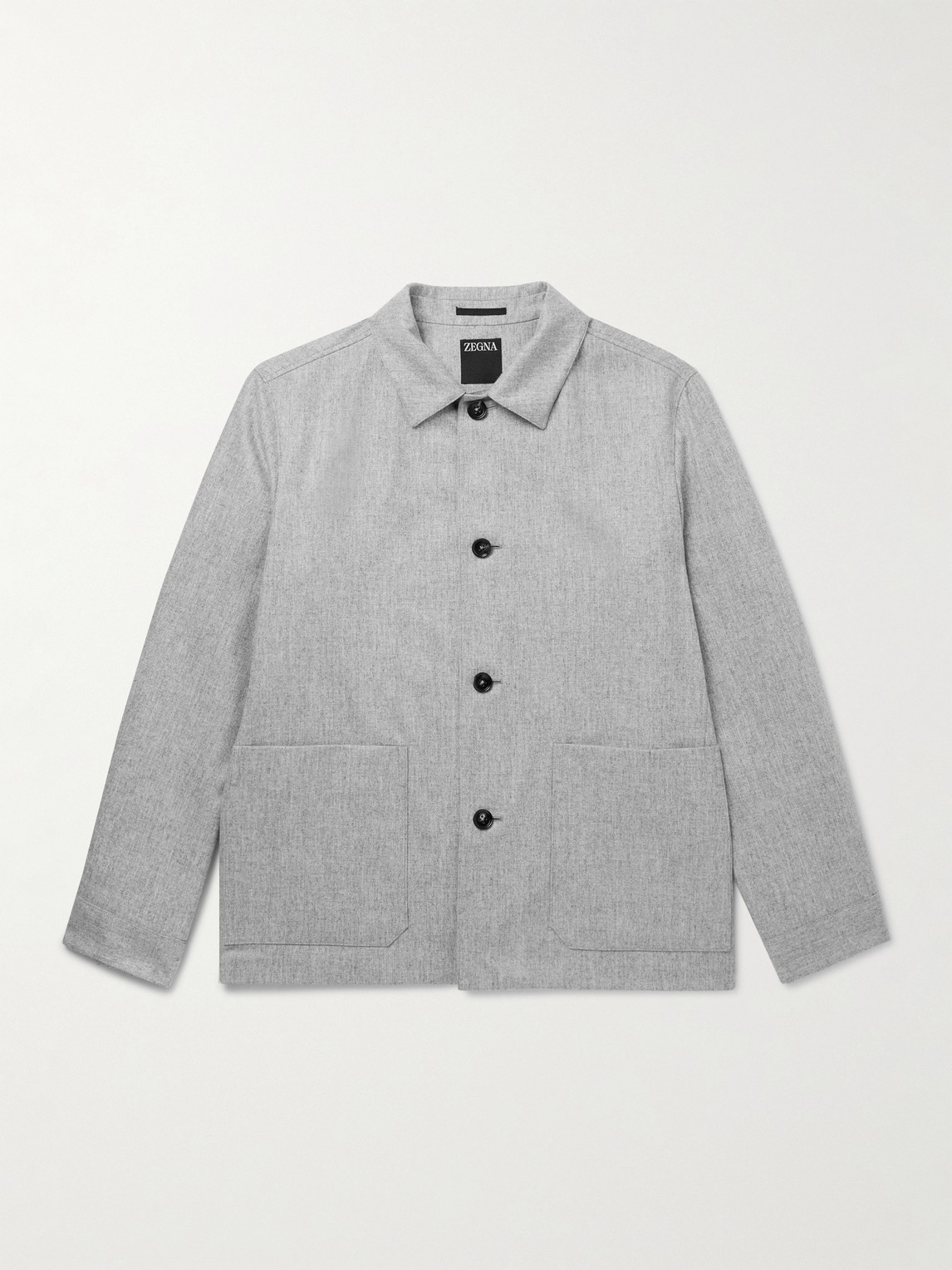 Zegna Brushed-Wool Chore Jacket - Men