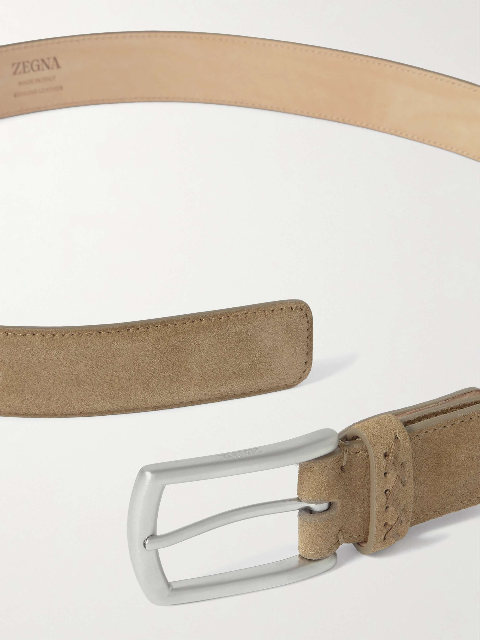 ZEGNA 3cm Suede Belt