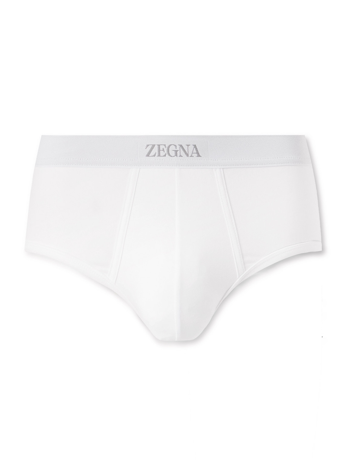 Zegna Stretch-cotton Briefs In White