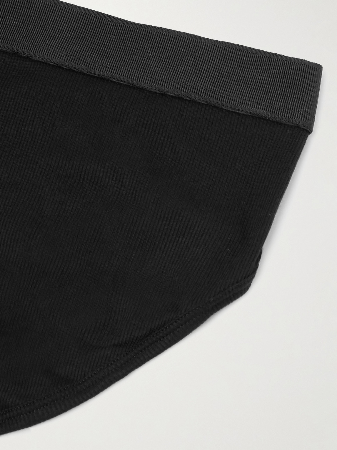 ZEGNA RIBBED COTTON AND MODAL-BLEND BRIEFS