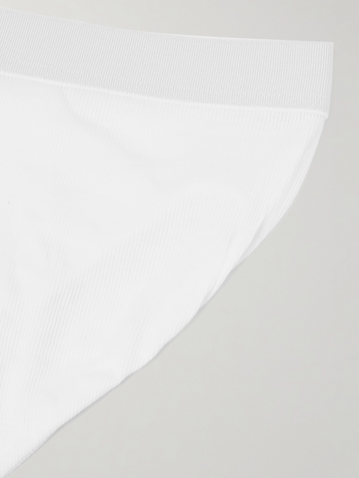ZEGNA RIBBED COTTON AND MODAL-BLEND BRIEFS