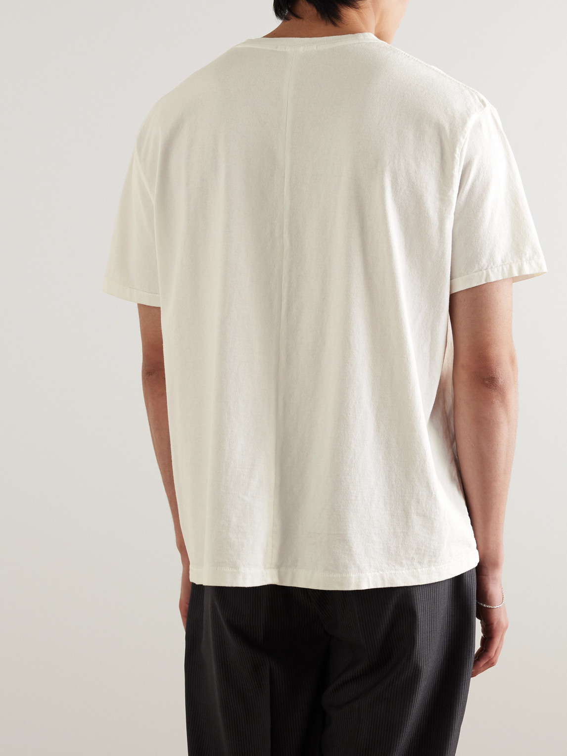 Shop Ssam Organic Cotton-jersey T-shirt In White