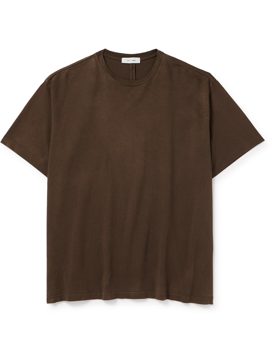 Ssam Organic Cotton-jersey T-shirt In Brown