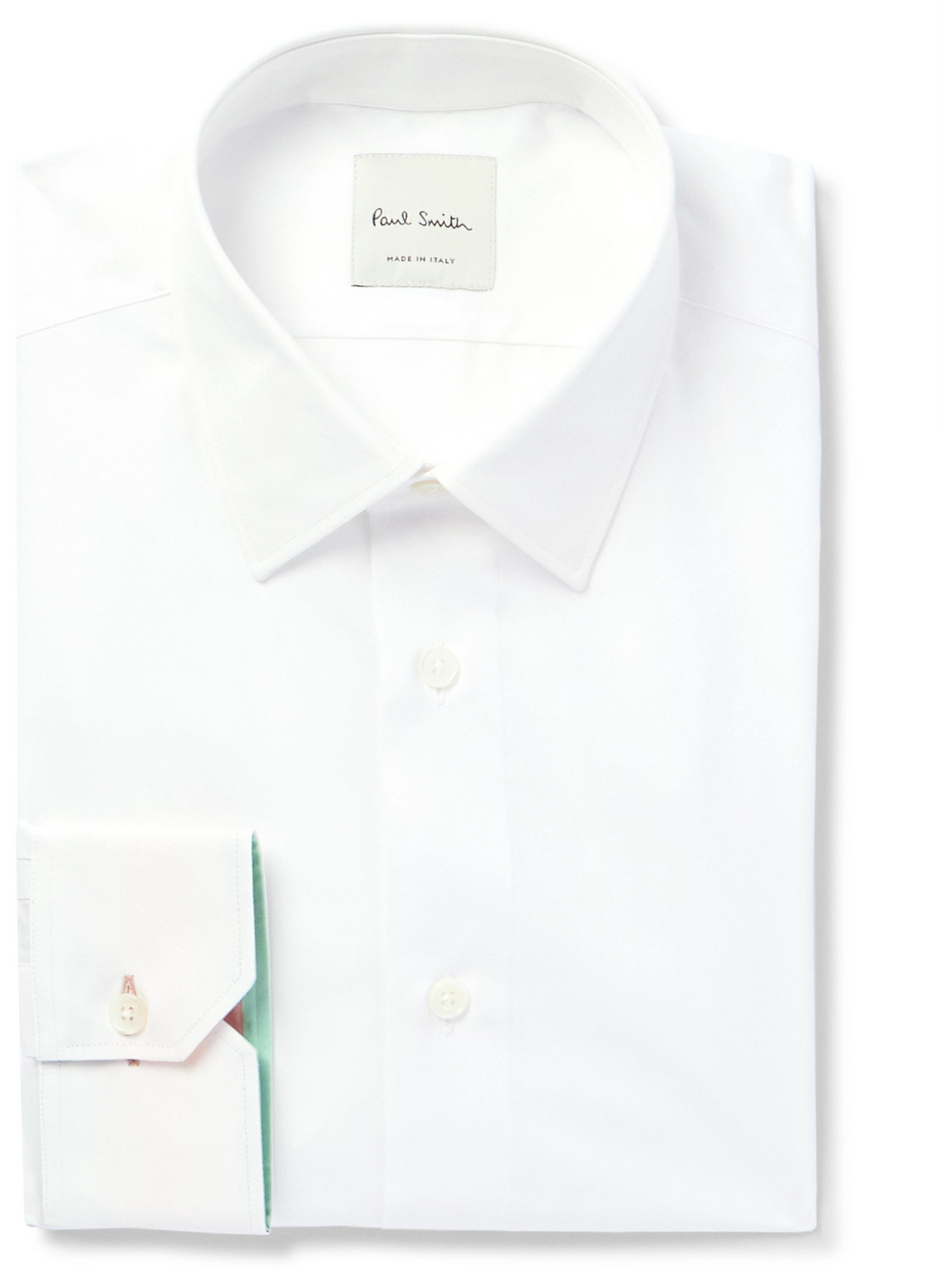 PAUL SMITH SLIM-FIT CUTAWAY-COLLAR COTTON-POPLIN SHIRT