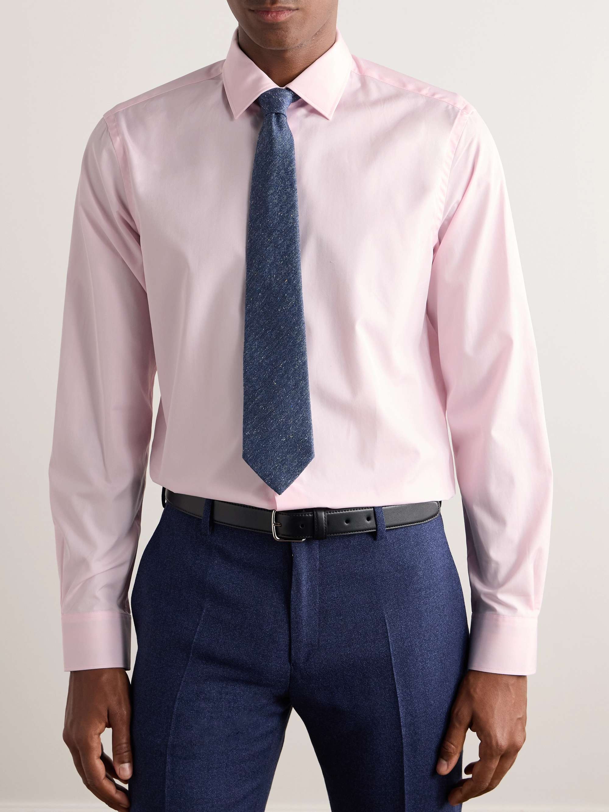 PAUL SMITH Slim-Fit Cutaway-Collar Cotton-Poplin Shirt for Men | MR PORTER