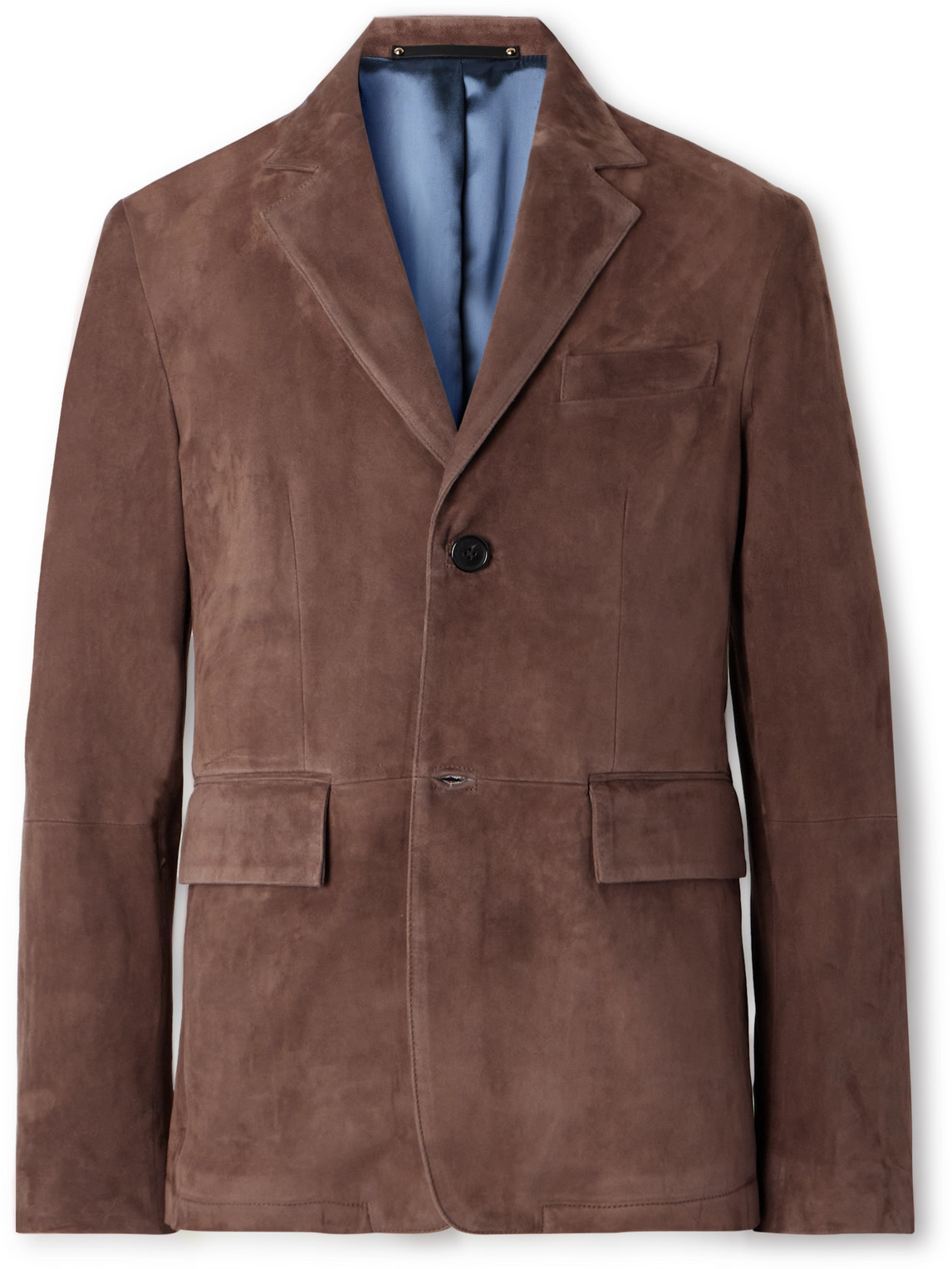 Paul Smith Suede Blazer In Brown