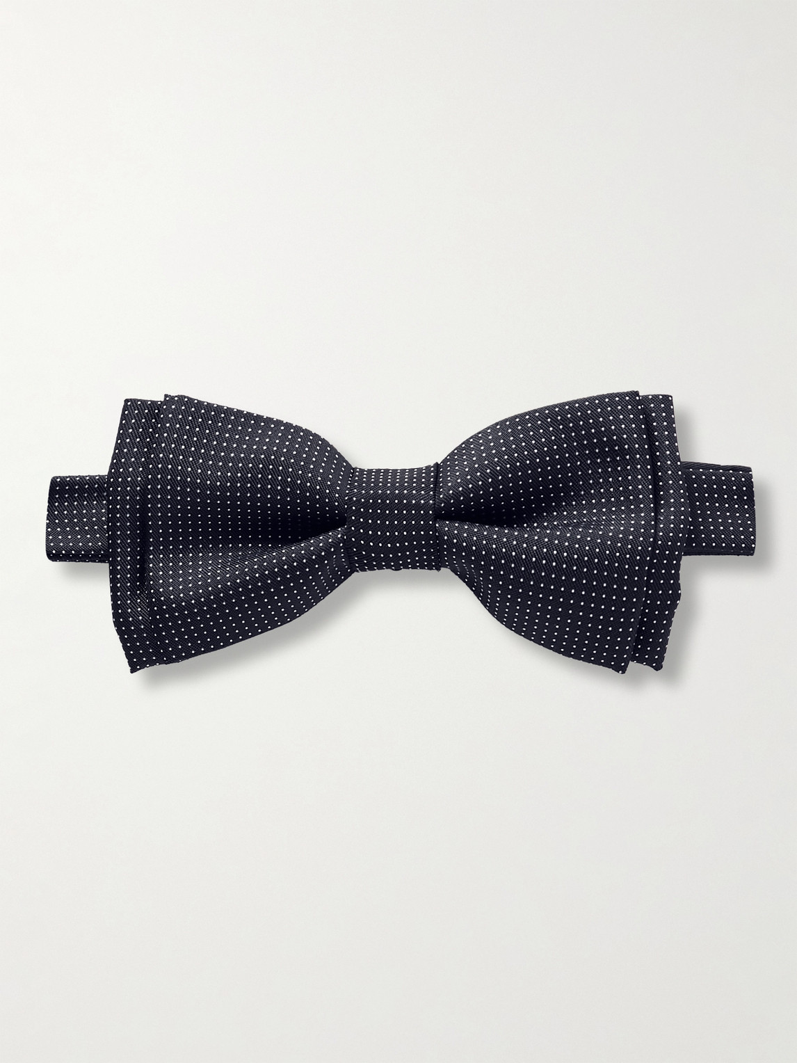 Paul Smith Polka-dot Silk-twill Bow Tie In Black