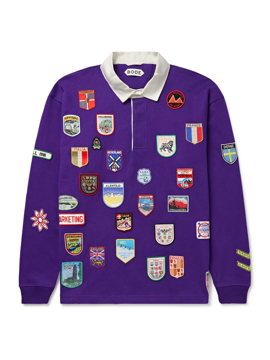 Appliquéd Cotton-Jersey Polo Shirt