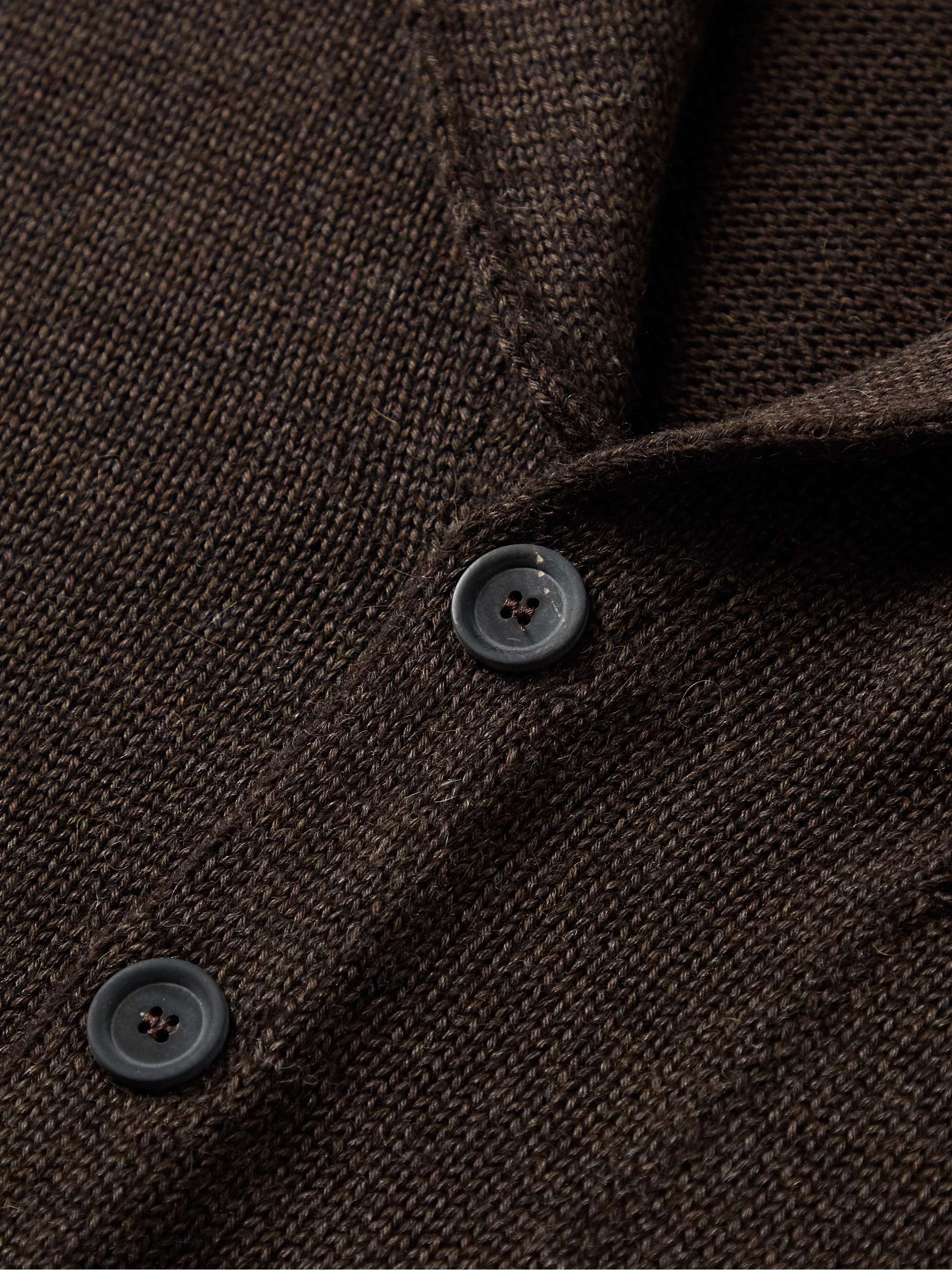 INIS MEÁIN Pub Merino Wool, Alpaca and Silk-Blend Jacket