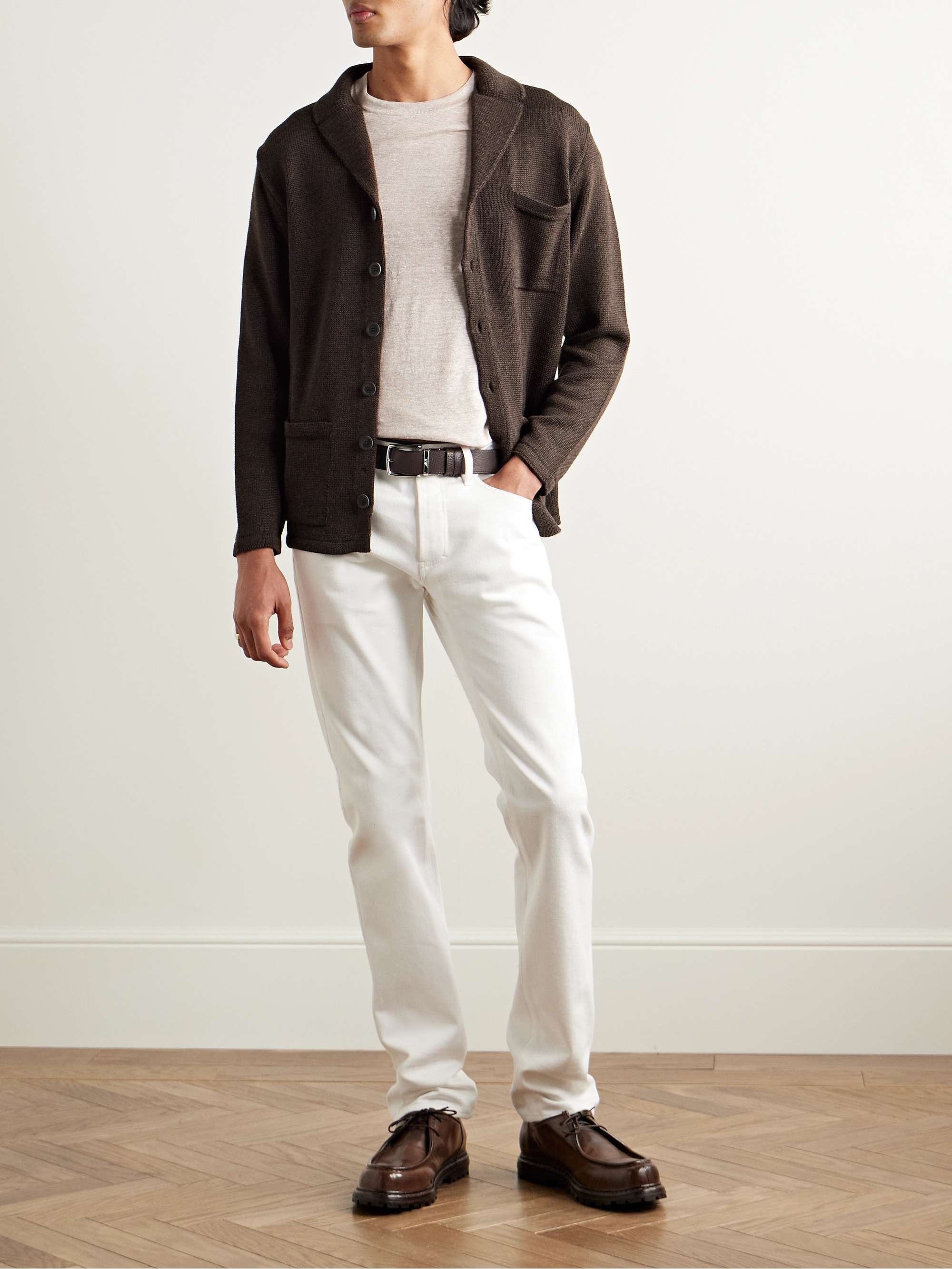 INIS MEÁIN Pub Merino Wool, Alpaca and Silk-Blend Jacket