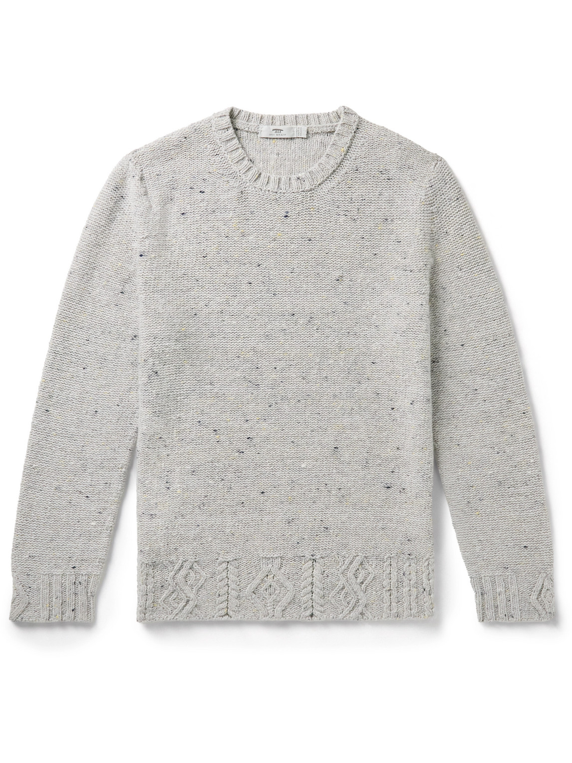 Inis Meáin Celebration Cable-Knit Donegal Merino Wool and Cashmere-Blend Sweater
