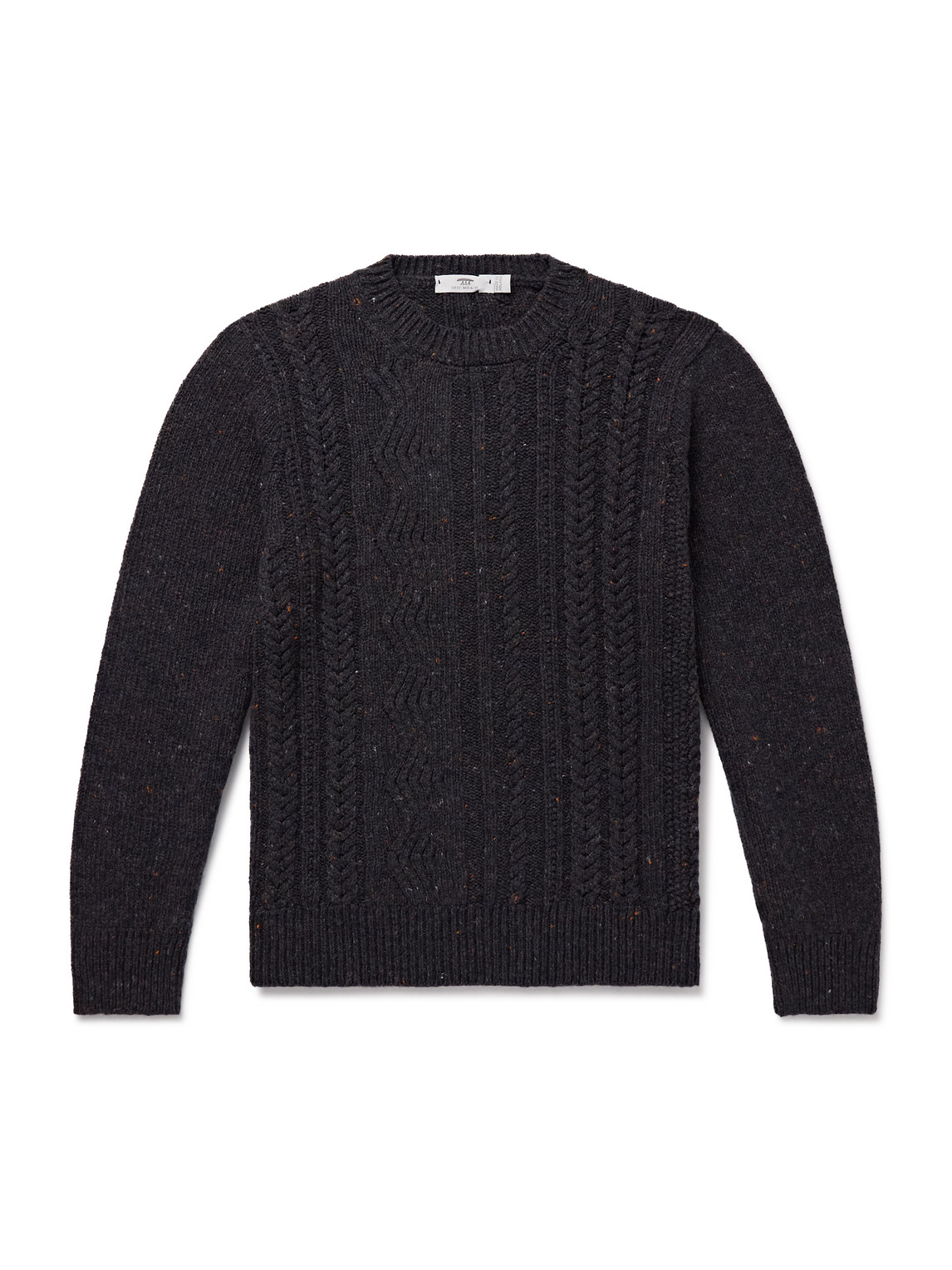 Inis Meáin Ridge Cable-Knit Merino Wool and Cashmere-Blend Sweater