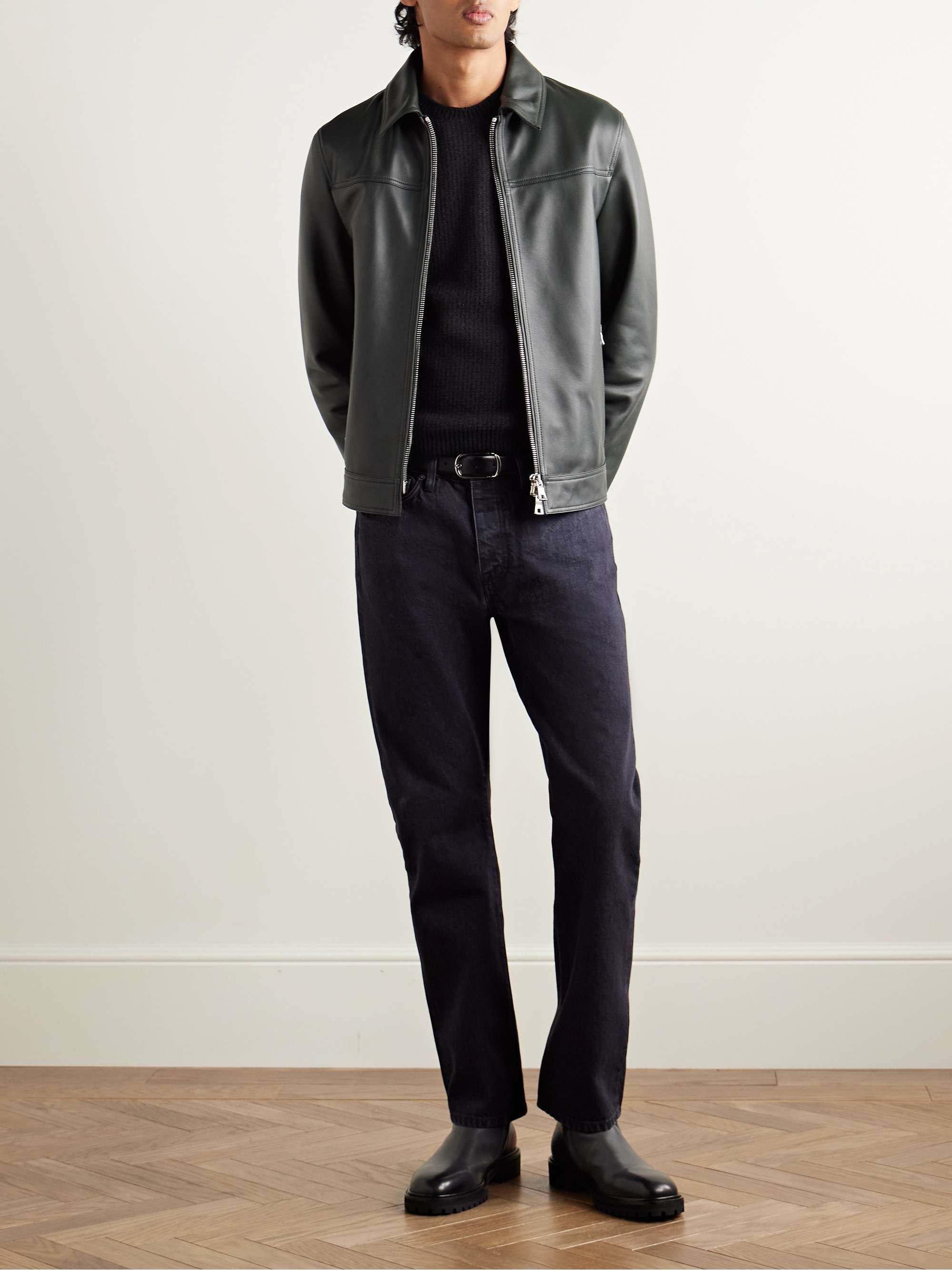 INIS MEÁIN Honeycomb-Knit Merino Wool and Cashmere-Blend Sweater