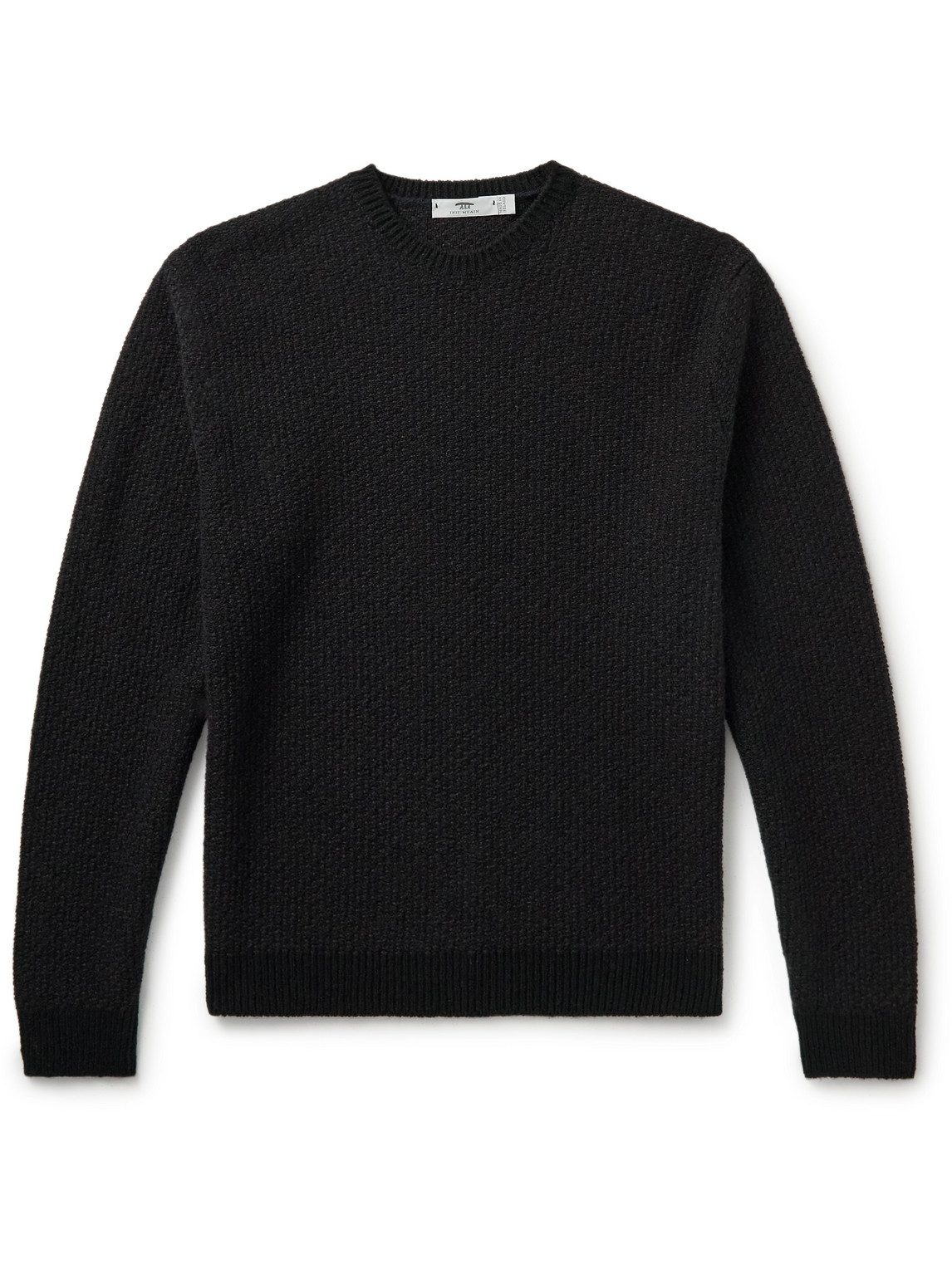 Inis Meáin Breidin Honeycomb-Knit Merino Wool and Cashmere-Blend Sweater