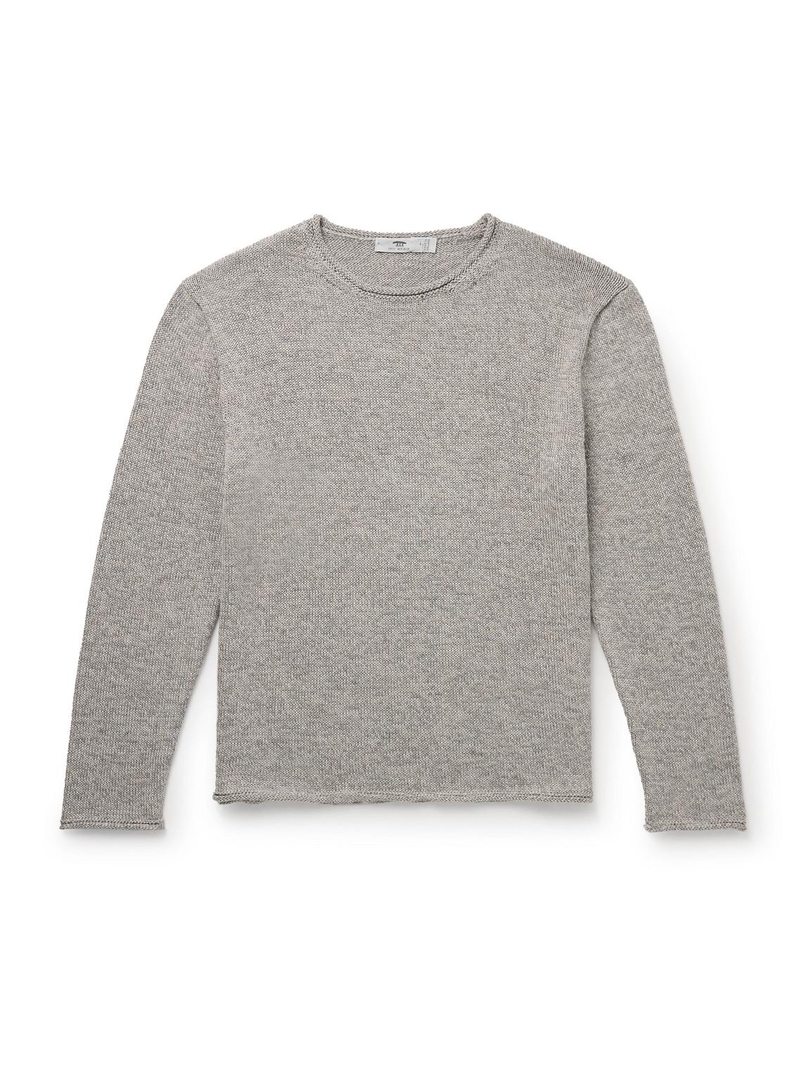 Inis Meain Baby Alpaca And Silk-blend Sweater In Gray