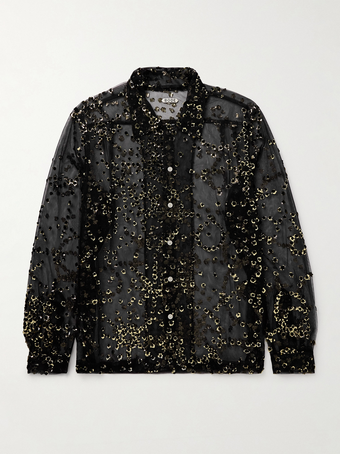 BODE Metallic Appliquéd Tulle hirt - Men