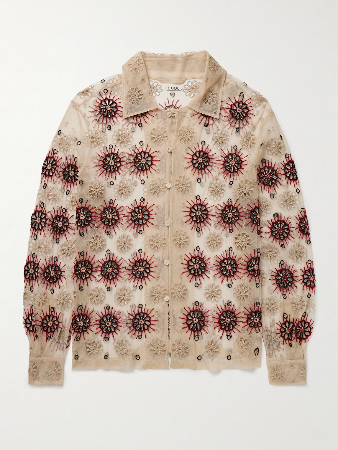 BODE olarium Bead-Embellished Broderie Anglaise Tulle hirt - Men